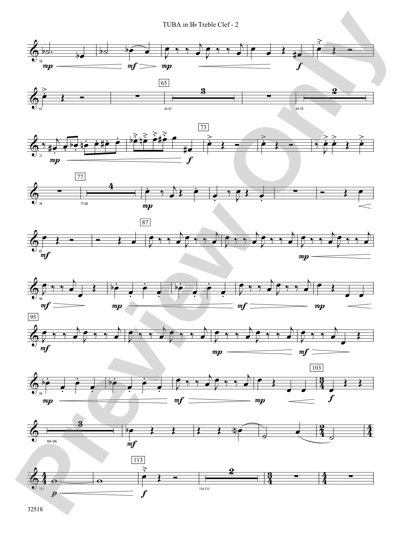 A Day in the Life: (wp) B-flat Tuba T.C.