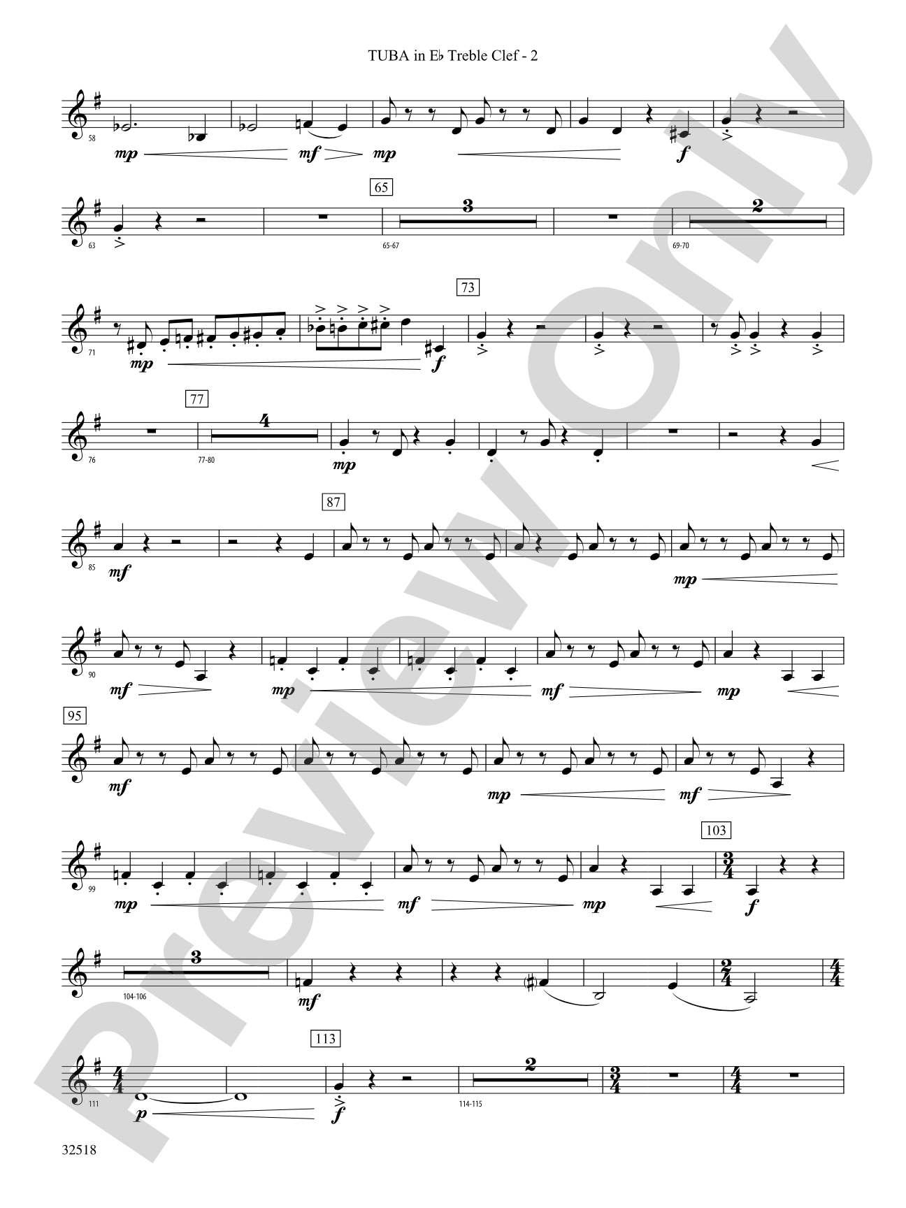 A Day in the Life: (wp) E-flat Tuba T.C.