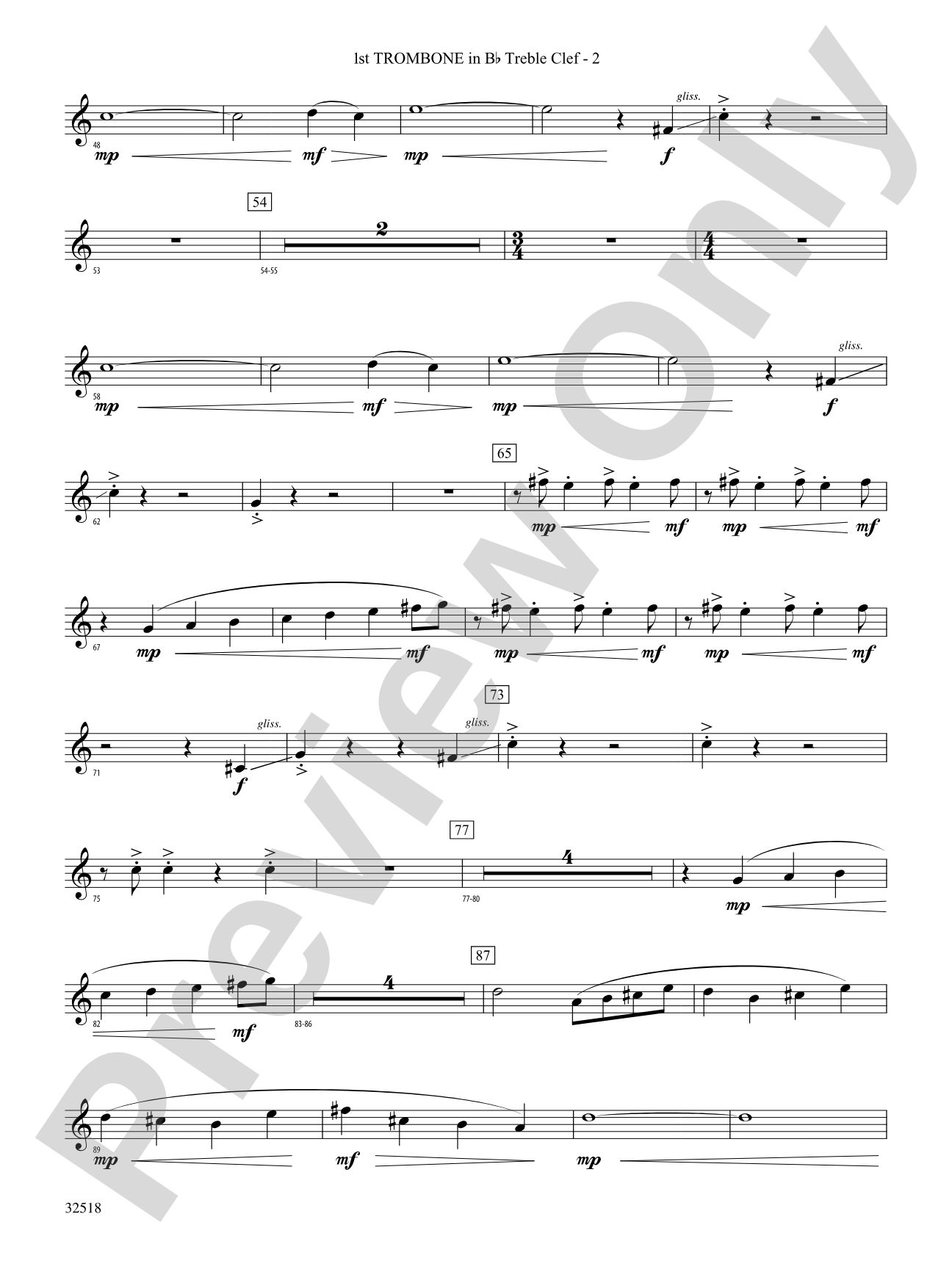 A Day in the Life: (wp) 1st B-flat Trombone T.C.