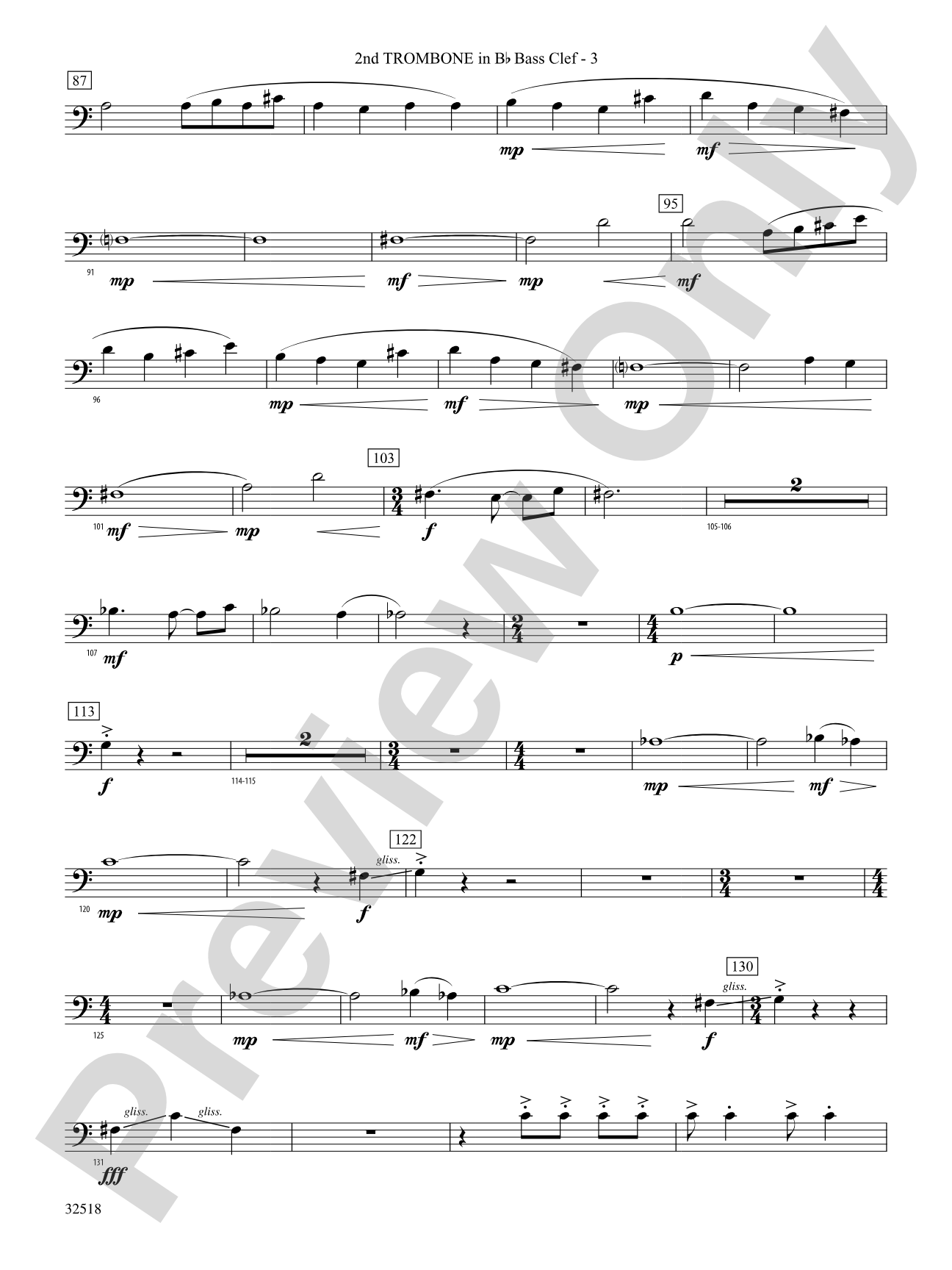 A Day in the Life: (wp) 2nd B-flat Trombone B.C.