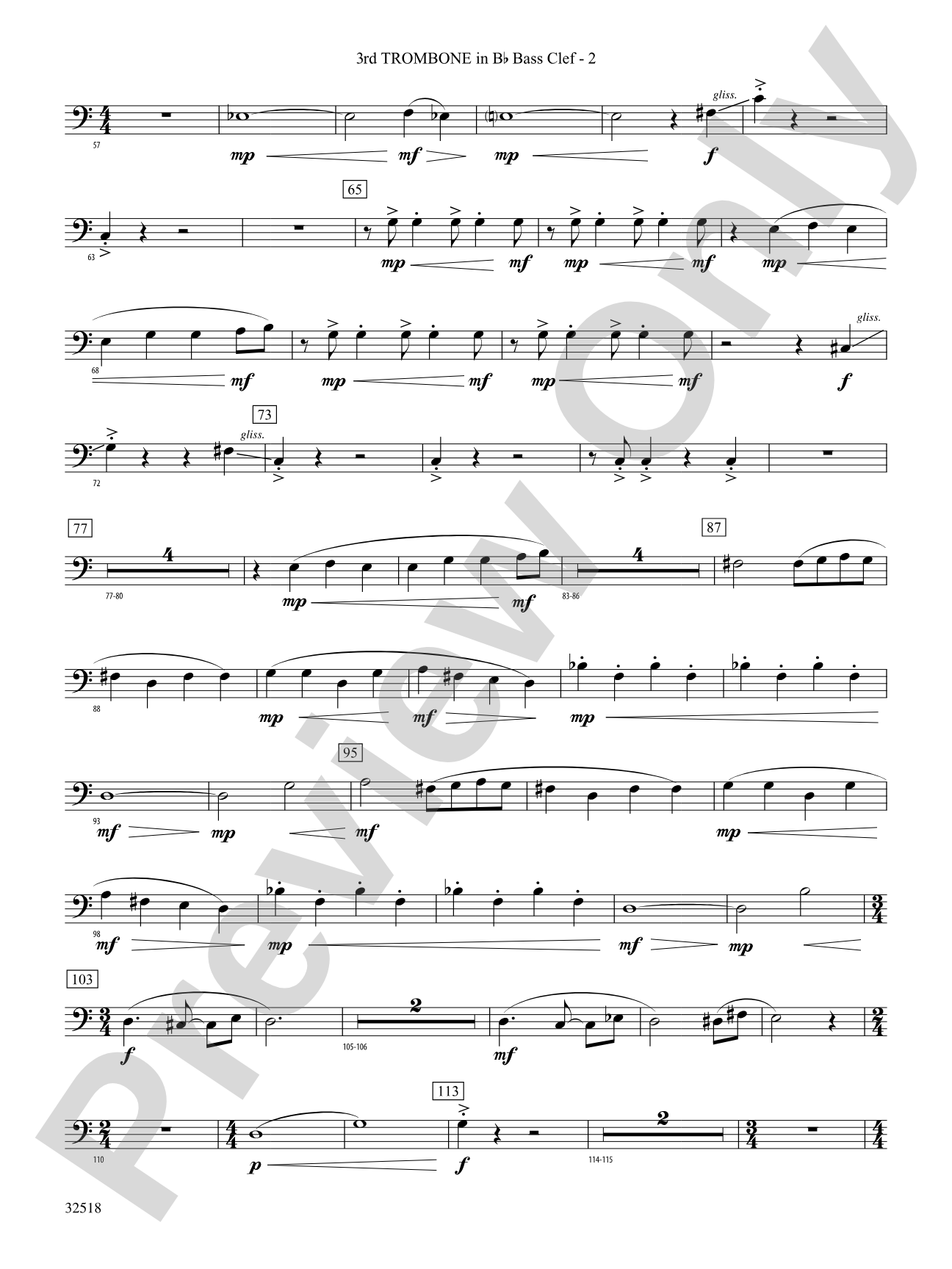 A Day in the Life: (wp) 3rd B-flat Trombone B.C.