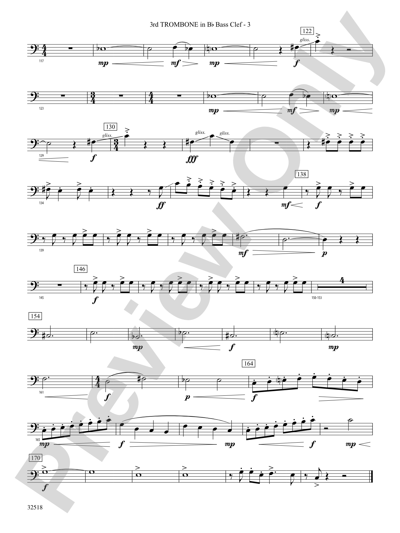 A Day in the Life: (wp) 3rd B-flat Trombone B.C.