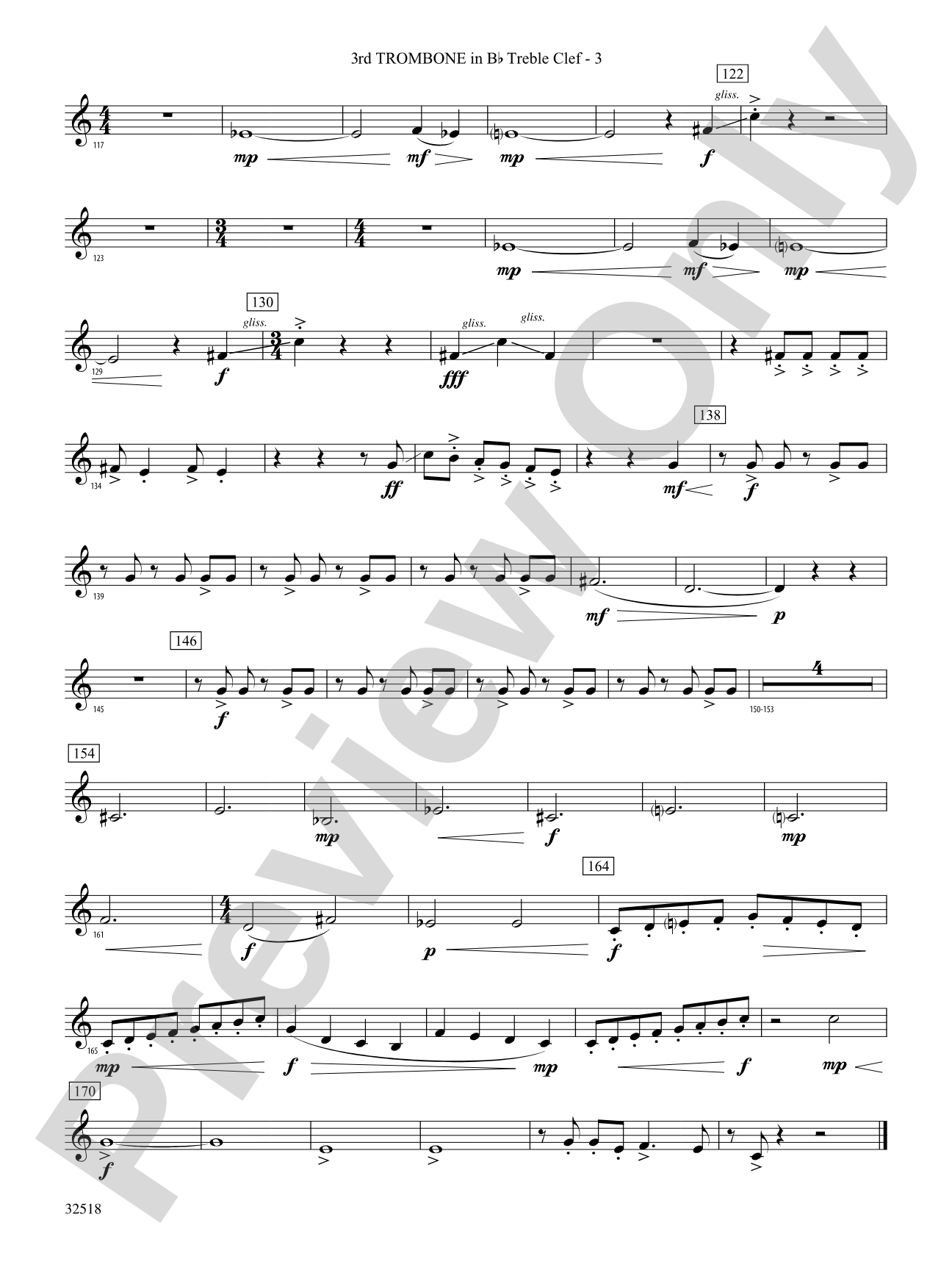 A Day in the Life: (wp) 3rd B-flat Trombone T.C.