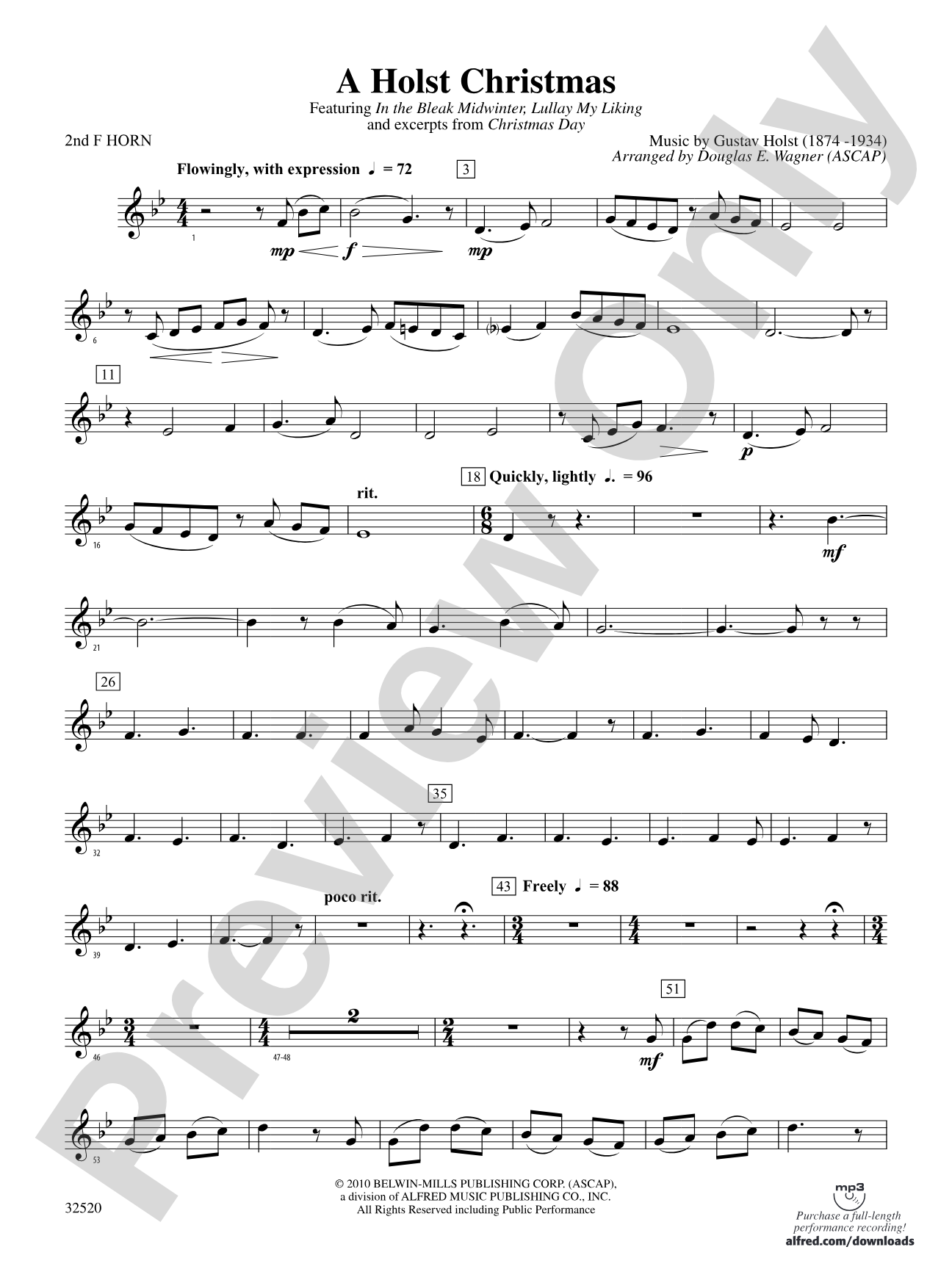 A Holst Christmas: 2nd F Horn