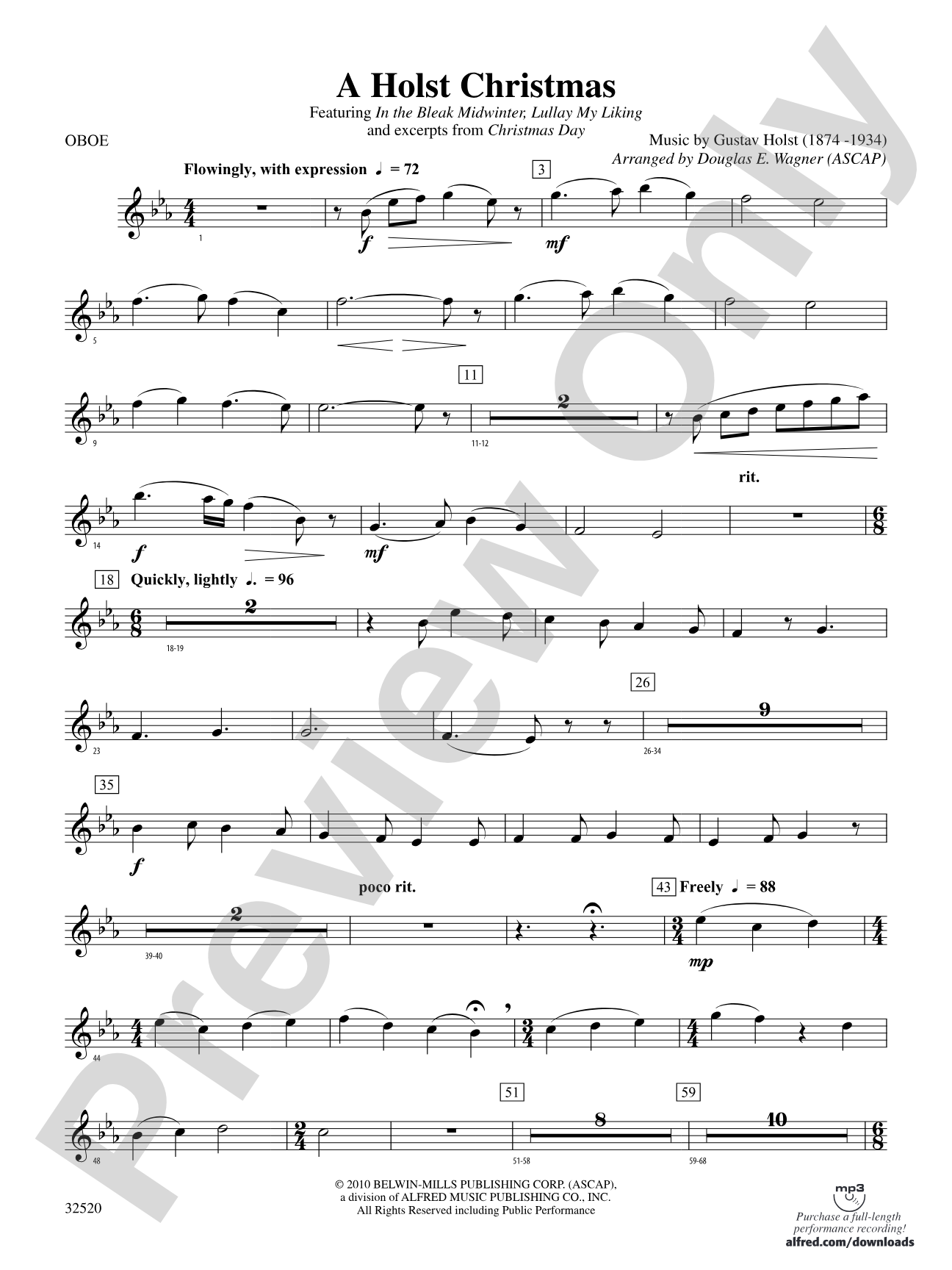 A Holst Christmas: Oboe