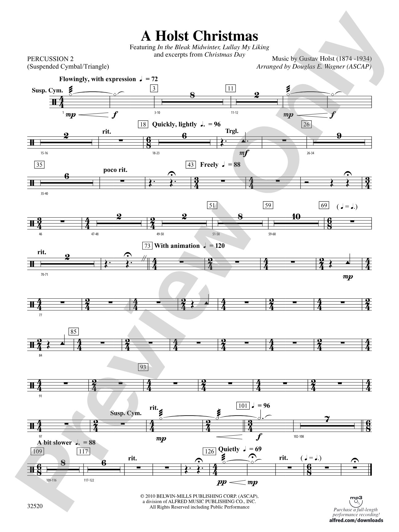 A Holst Christmas: 2nd Percussion