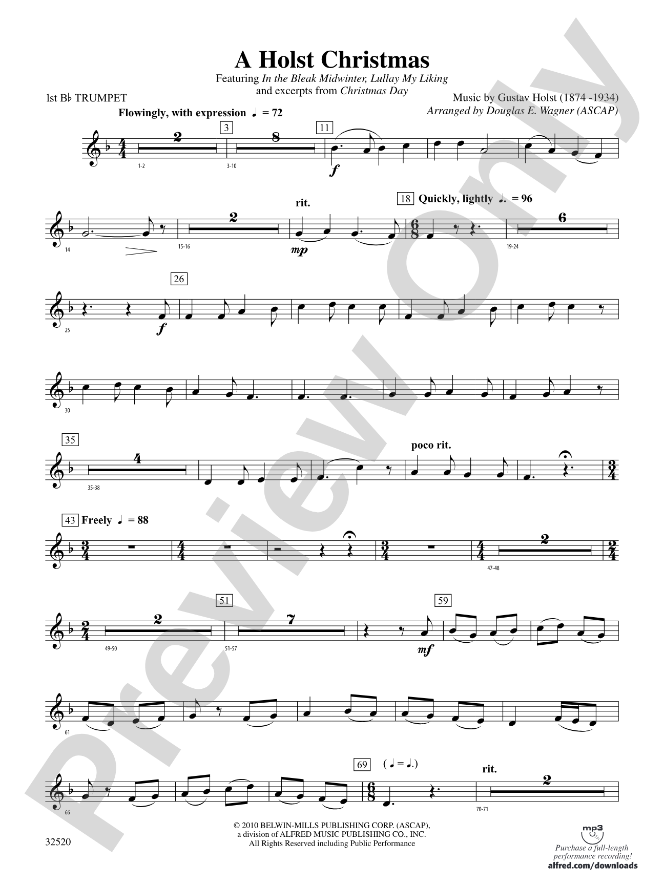 A Holst Christmas: 1st B-flat Trumpet