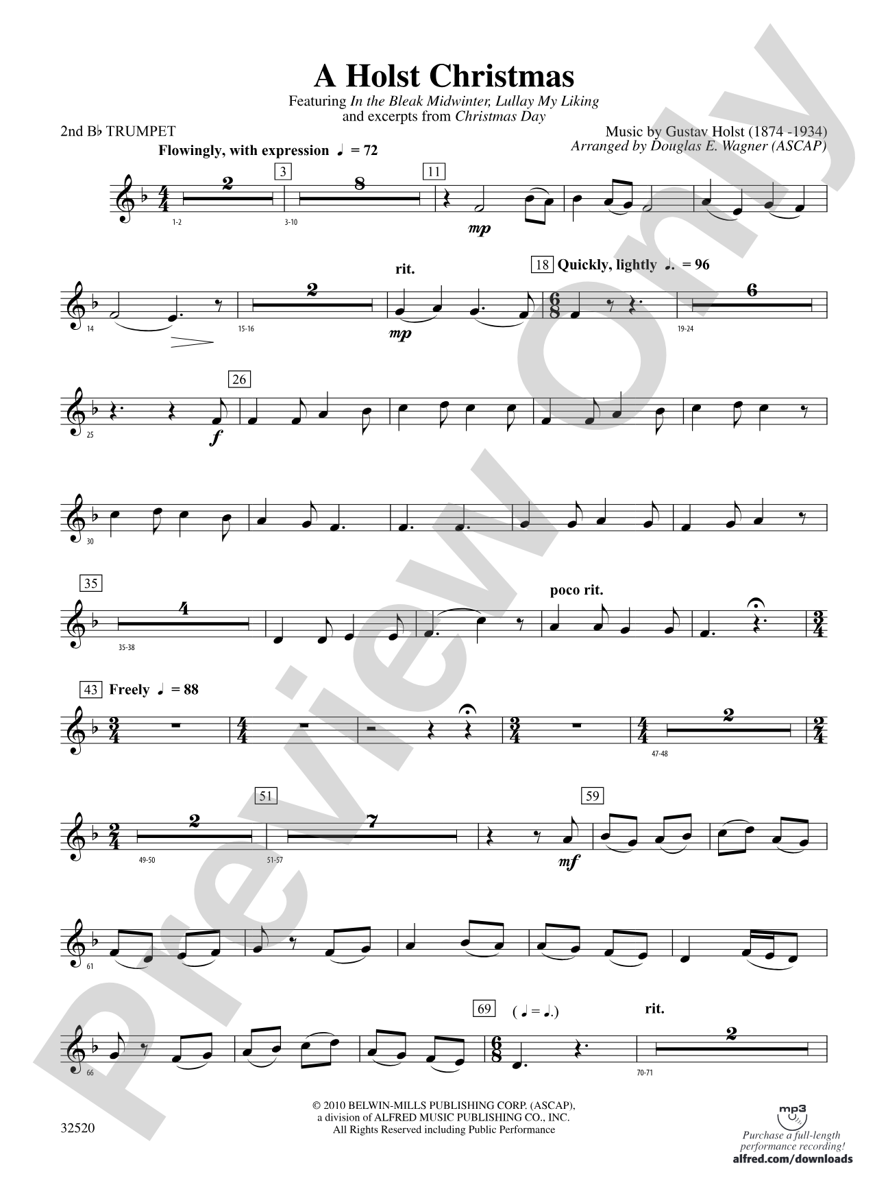 A Holst Christmas: 2nd B-flat Trumpet