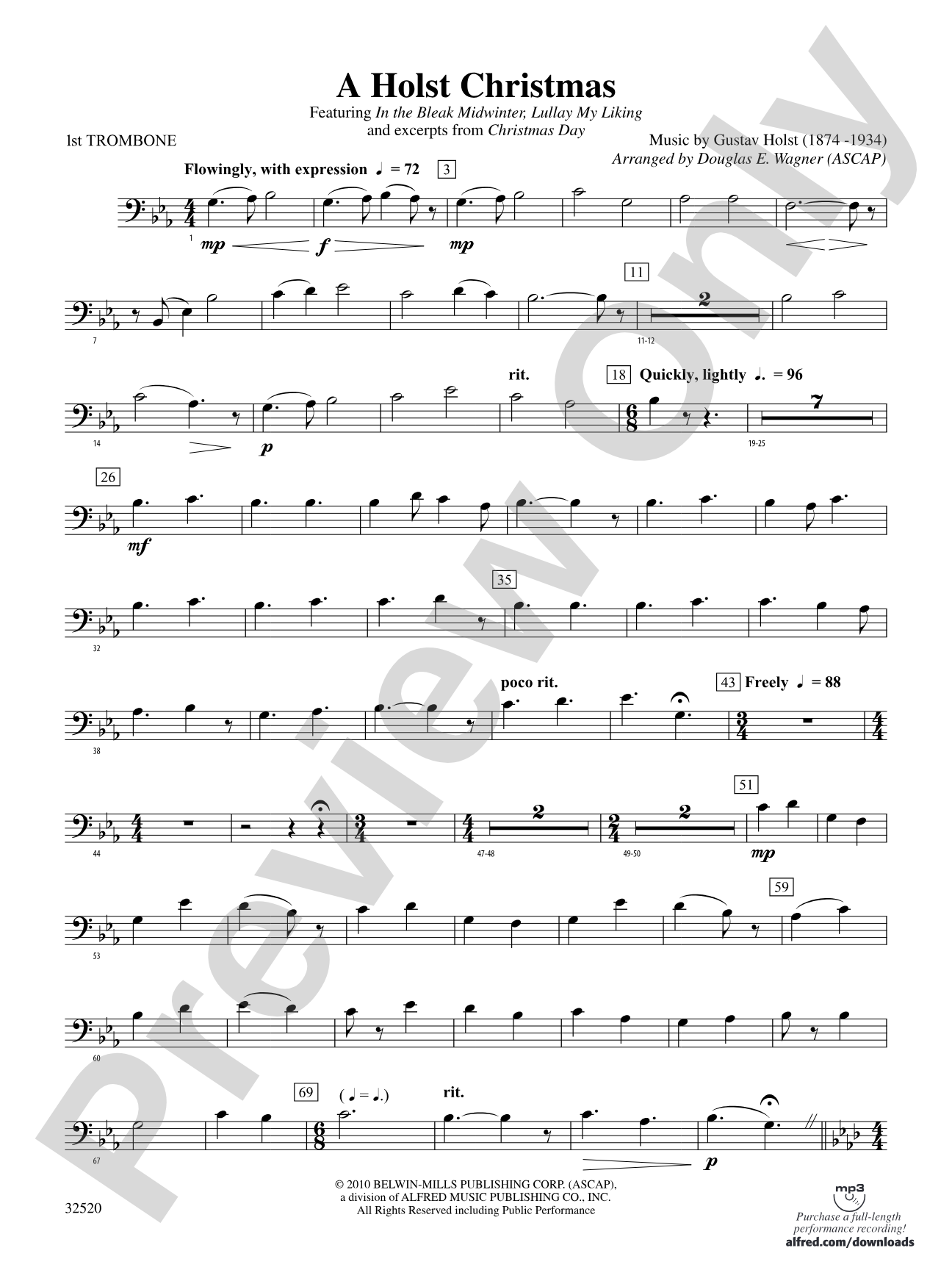 A Holst Christmas: 1st Trombone