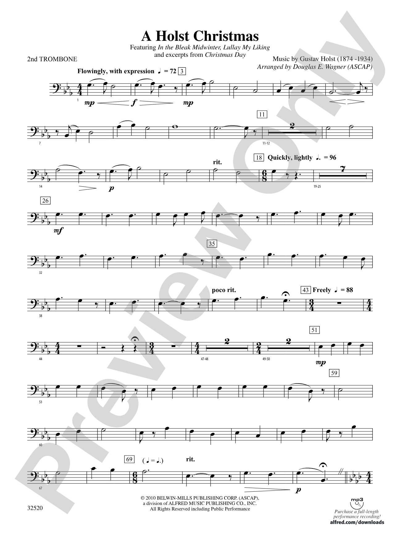 A Holst Christmas: 2nd Trombone