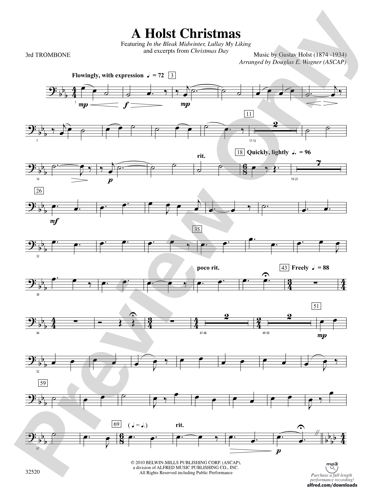 A Holst Christmas: 3rd Trombone