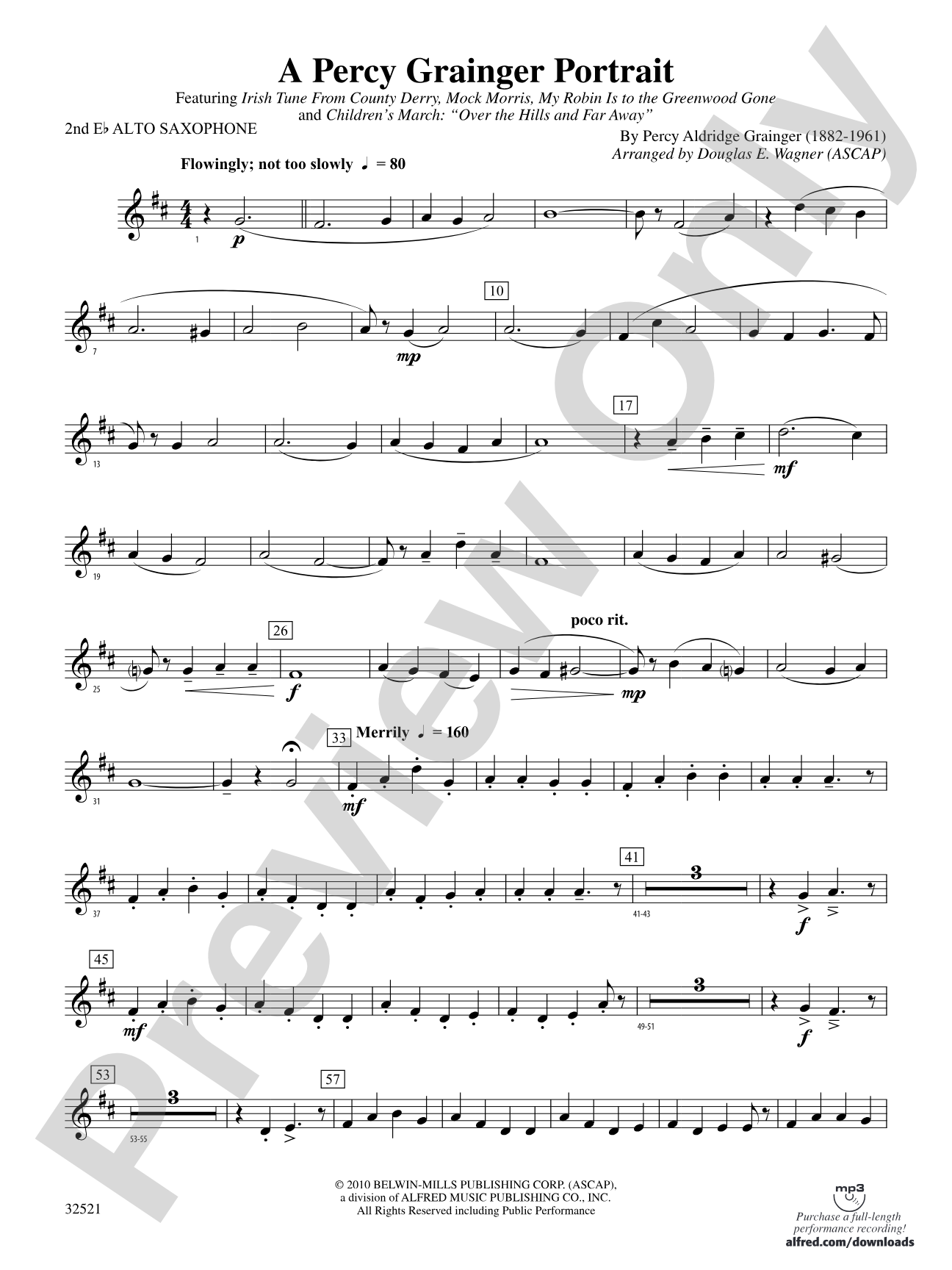 A Percy Grainger Portrait: 2nd E-flat Alto Saxophone