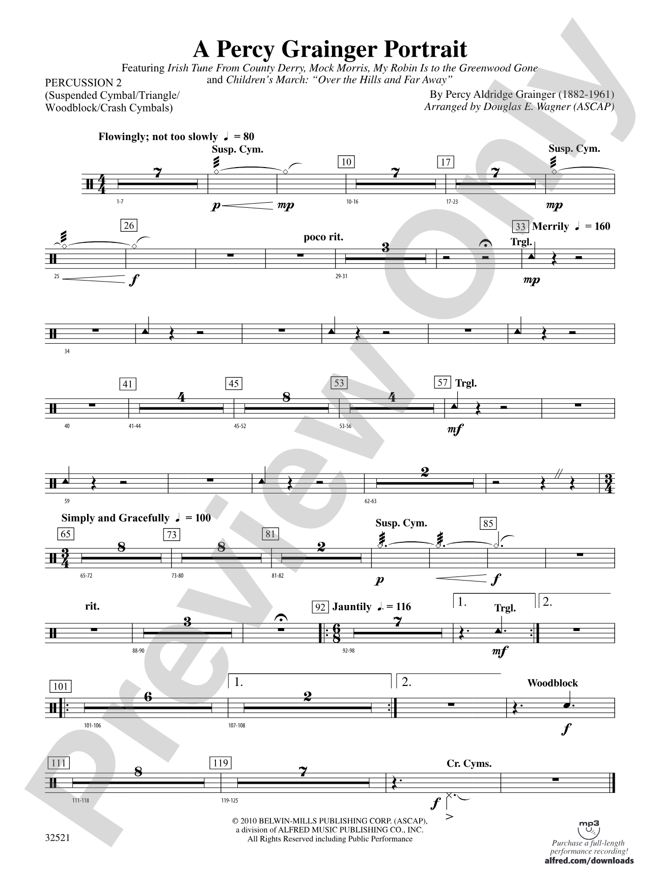 A Percy Grainger Portrait: 2nd Percussion