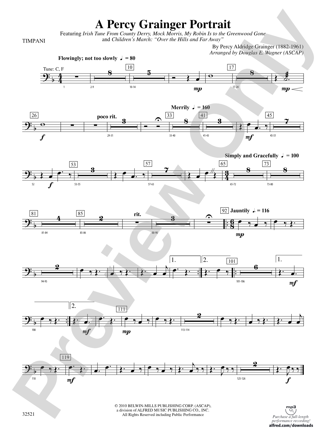 A Percy Grainger Portrait: Timpani