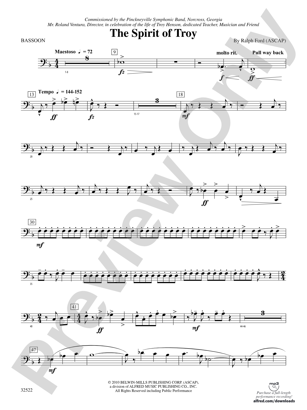 The Spirit of Troy: Bassoon