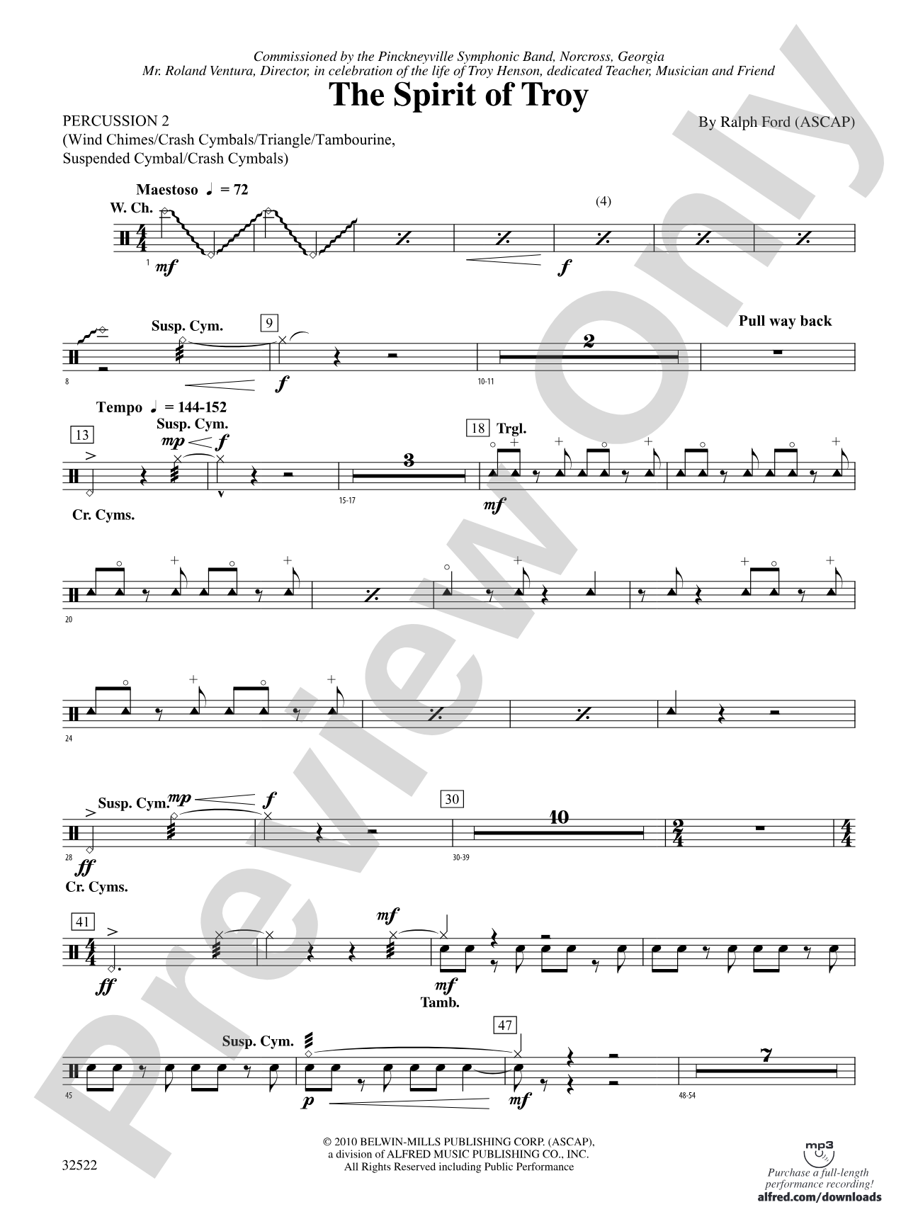 The Spirit of Troy: 2nd Percussion