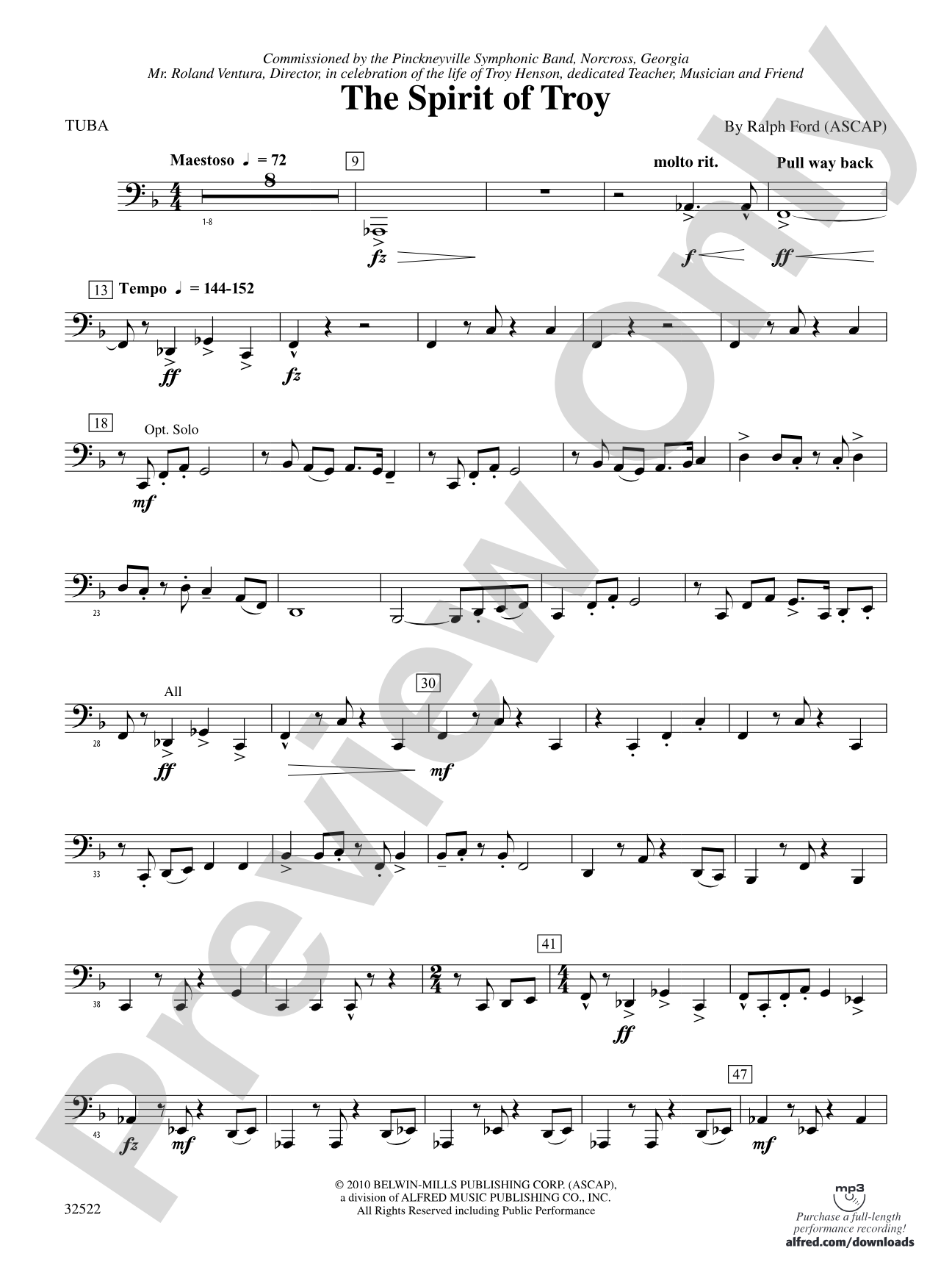The Spirit of Troy: Tuba