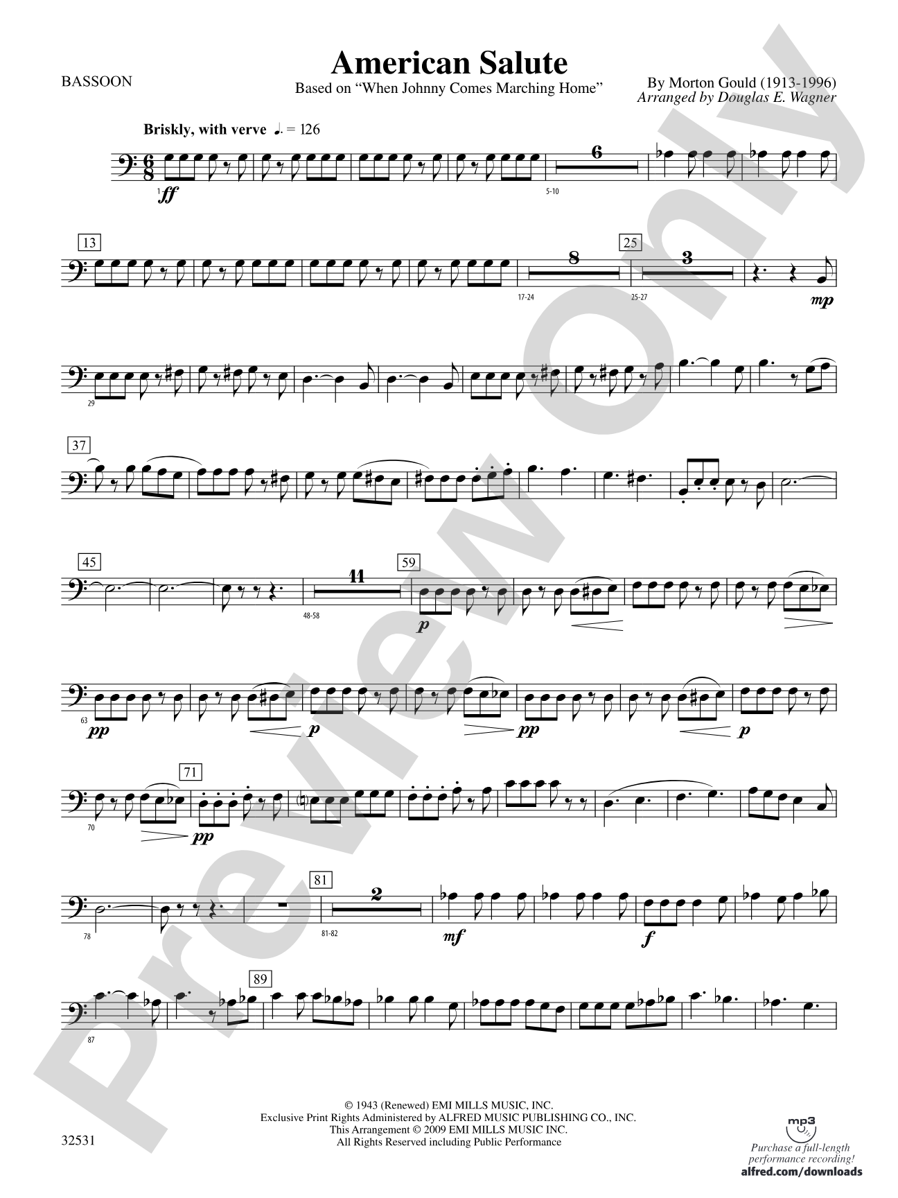 American Salute: Bassoon