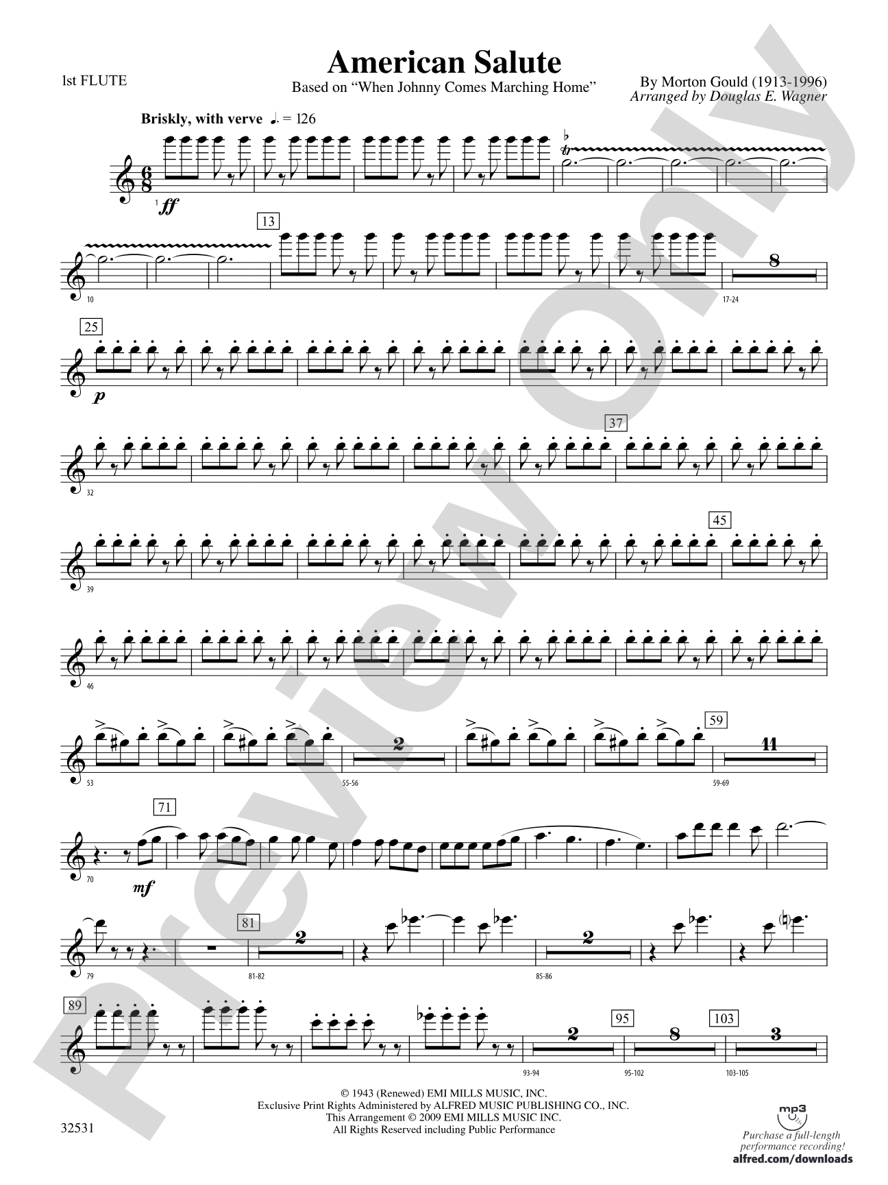 American Salute: Flute