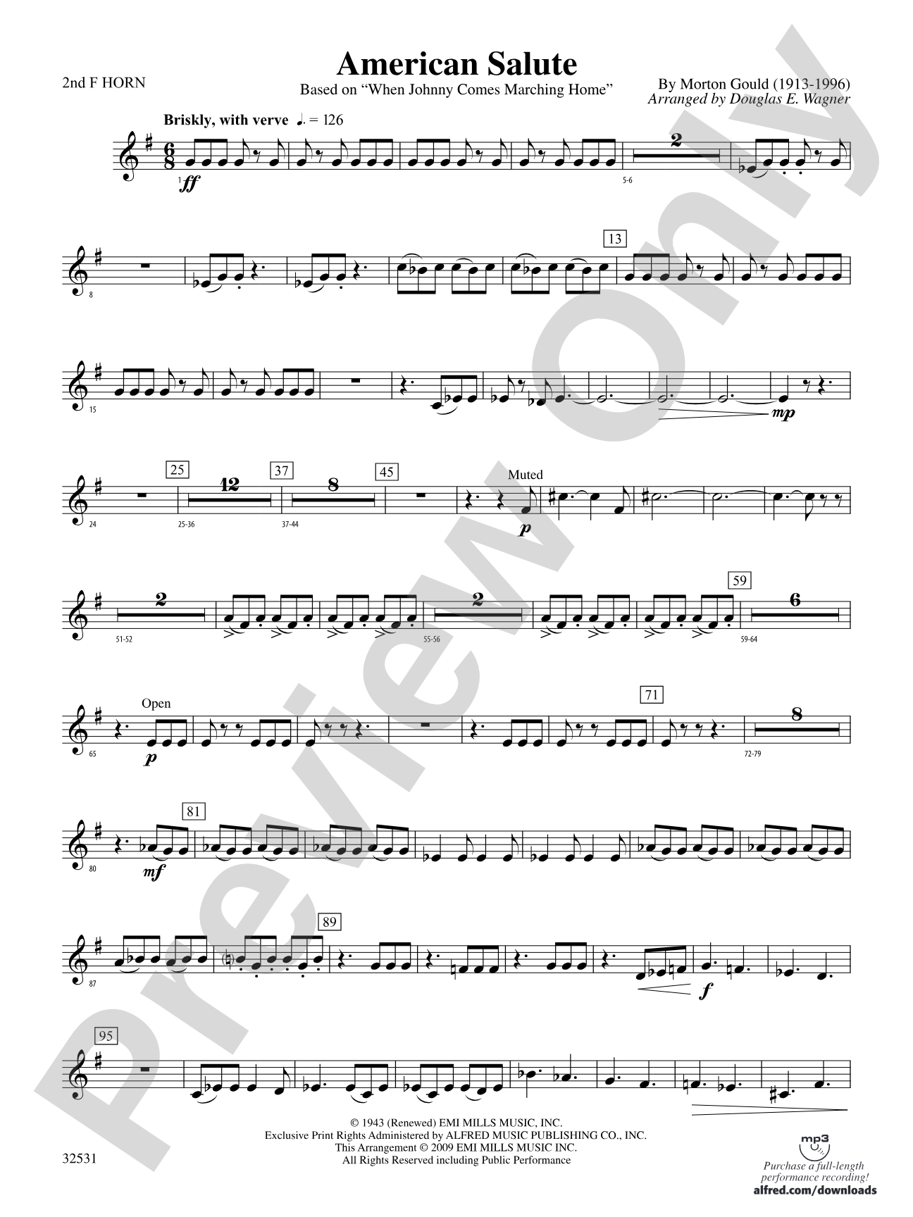 American Salute: 2nd F Horn