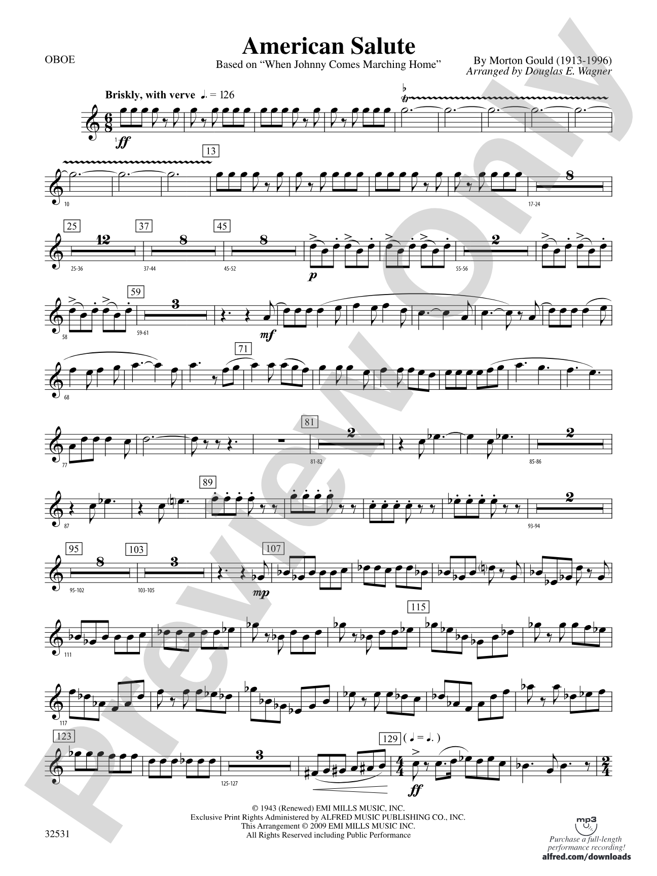 American Salute: Oboe