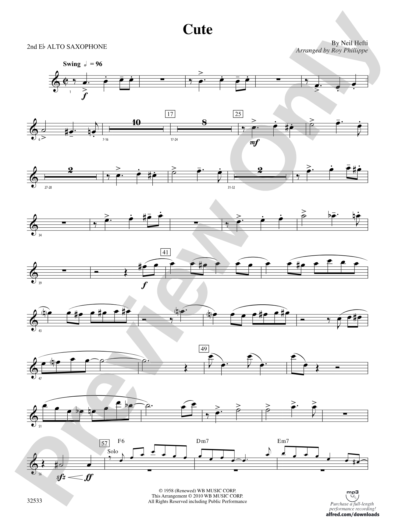 Cute: 2nd E-flat Alto Saxophone