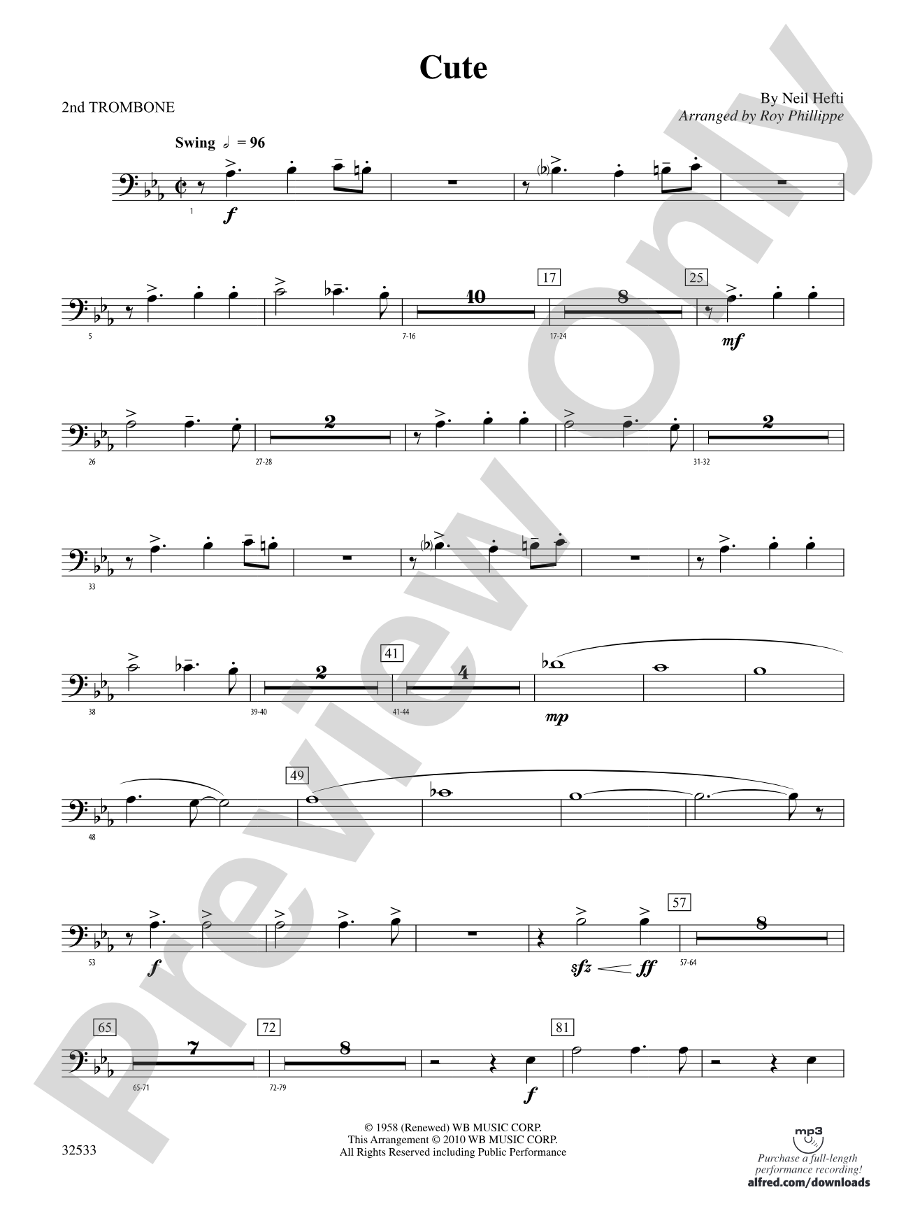Cute: 2nd Trombone