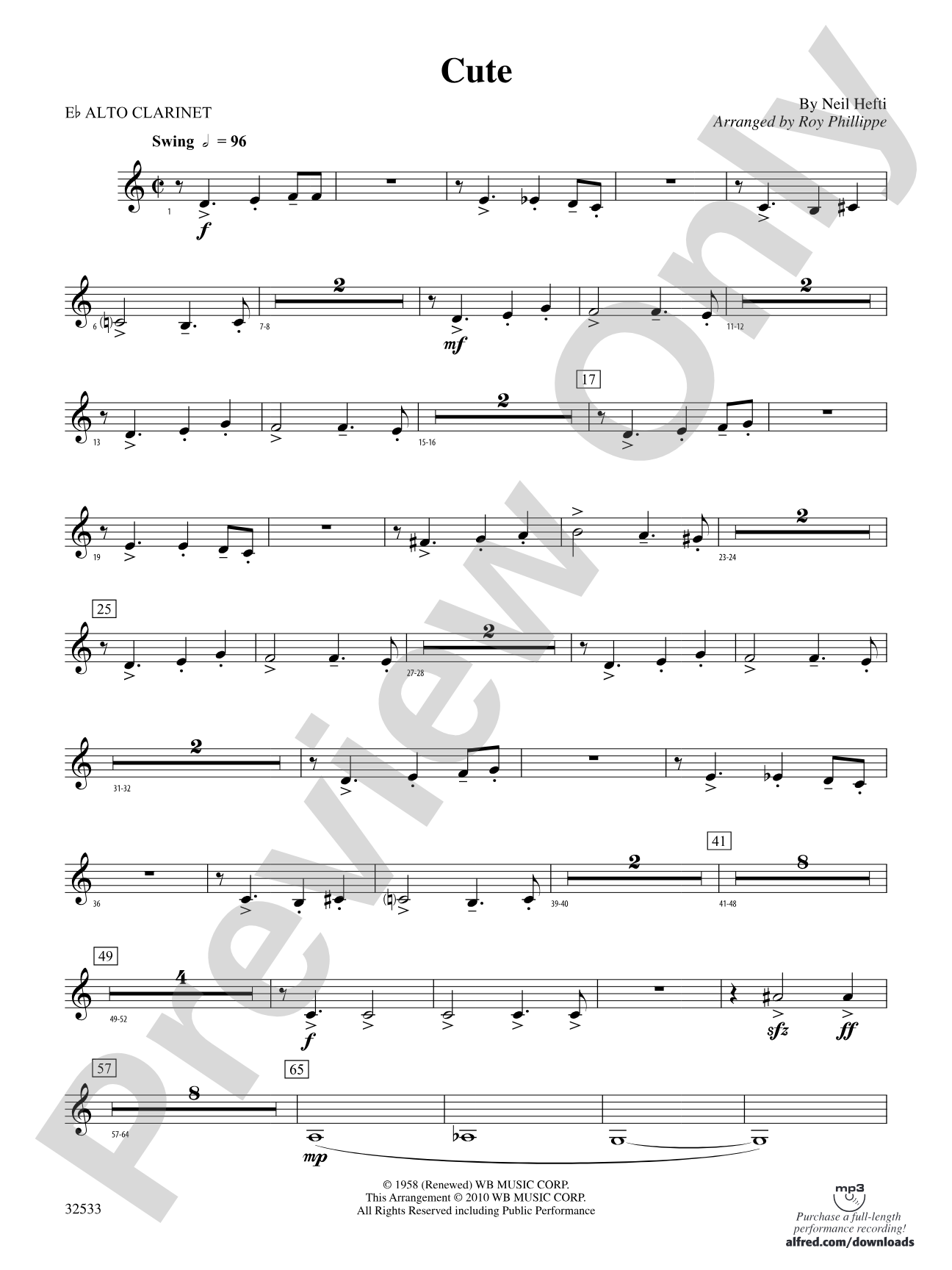 Cute: (wp) E-flat Alto Clarinet