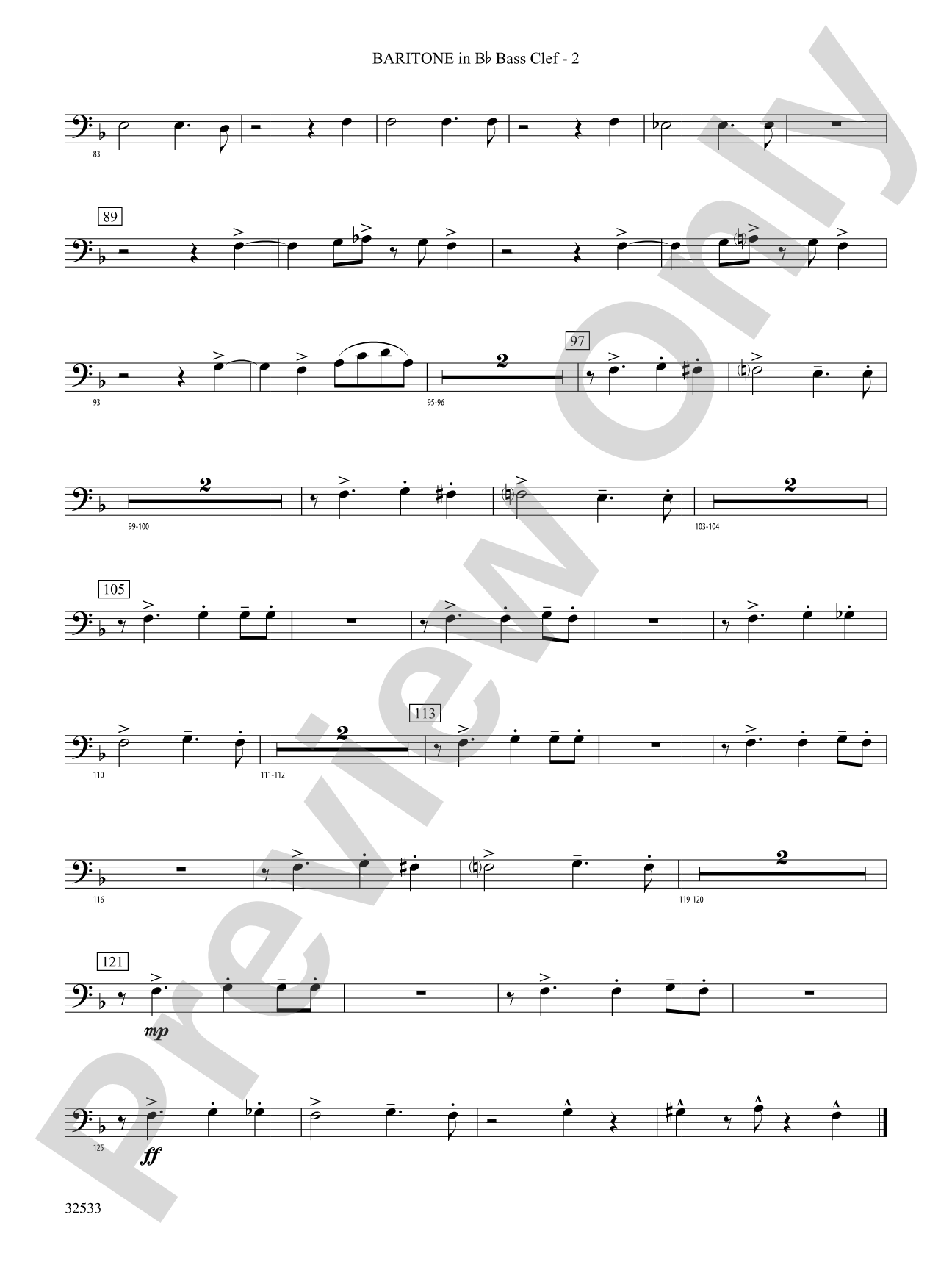 Cute: (wp) B-flat Baritone B.C.