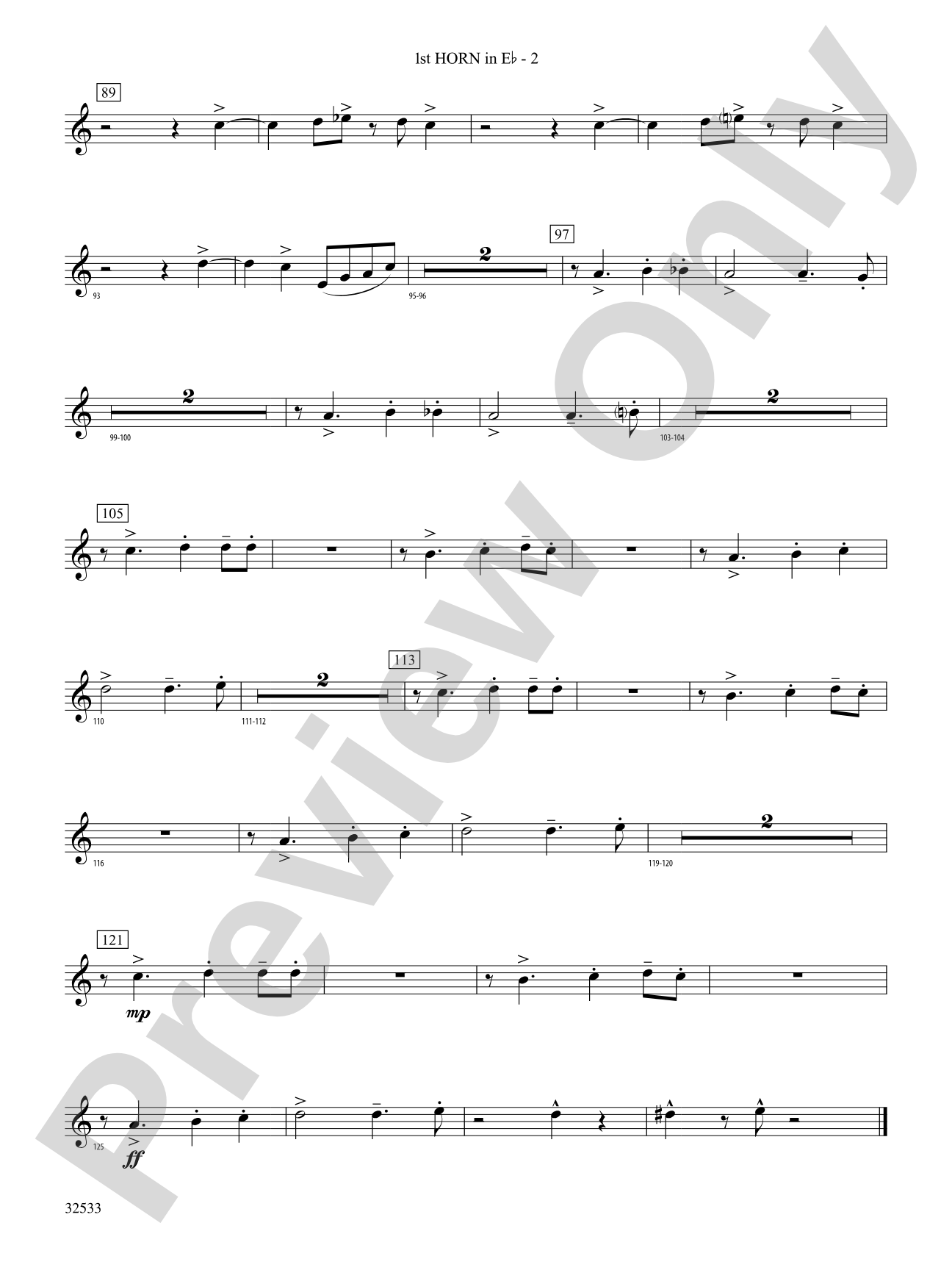 Cute: (wp) 1st Horn in E-flat