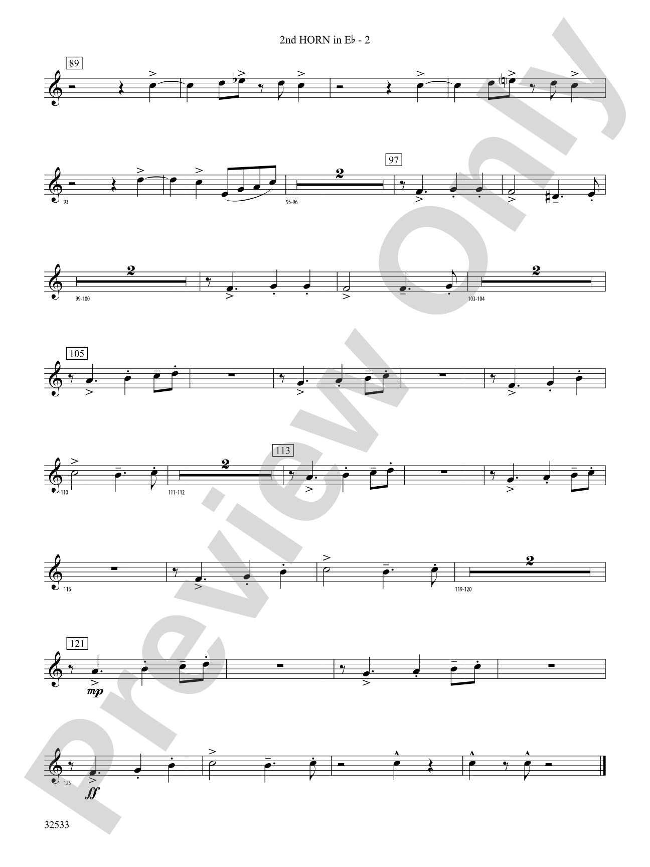 Cute: (wp) 2nd Horn in E-flat