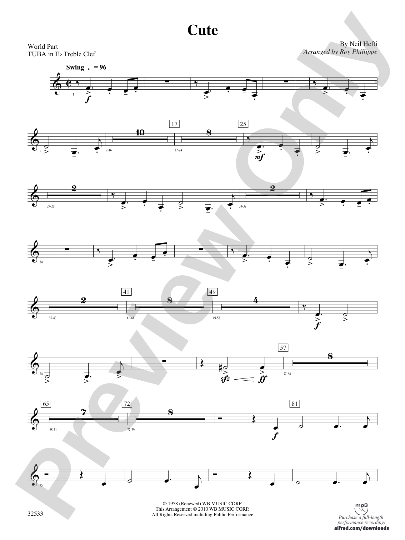 Cute: (wp) E-flat Tuba T.C.