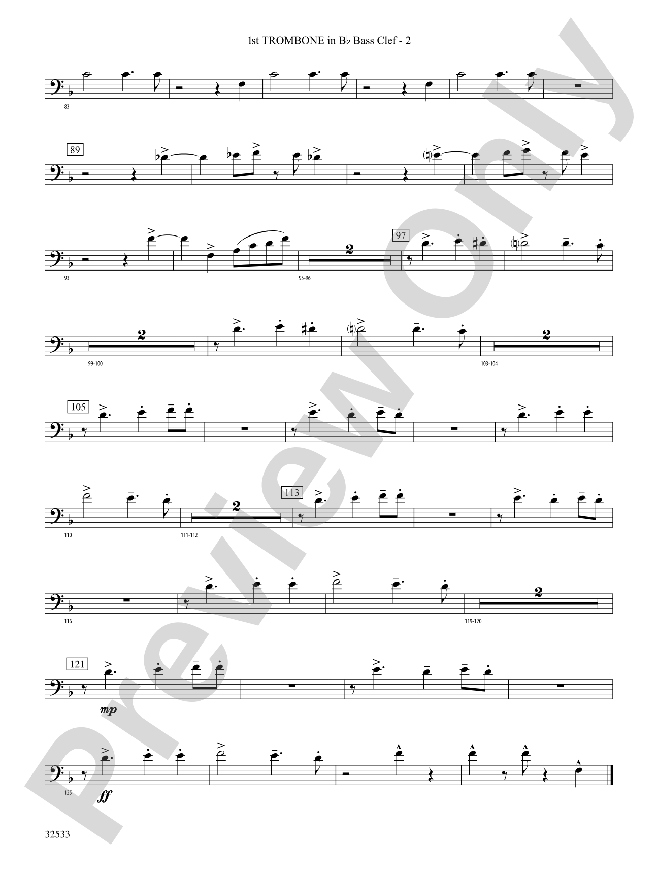 Cute: (wp) 1st B-flat Trombone B.C.