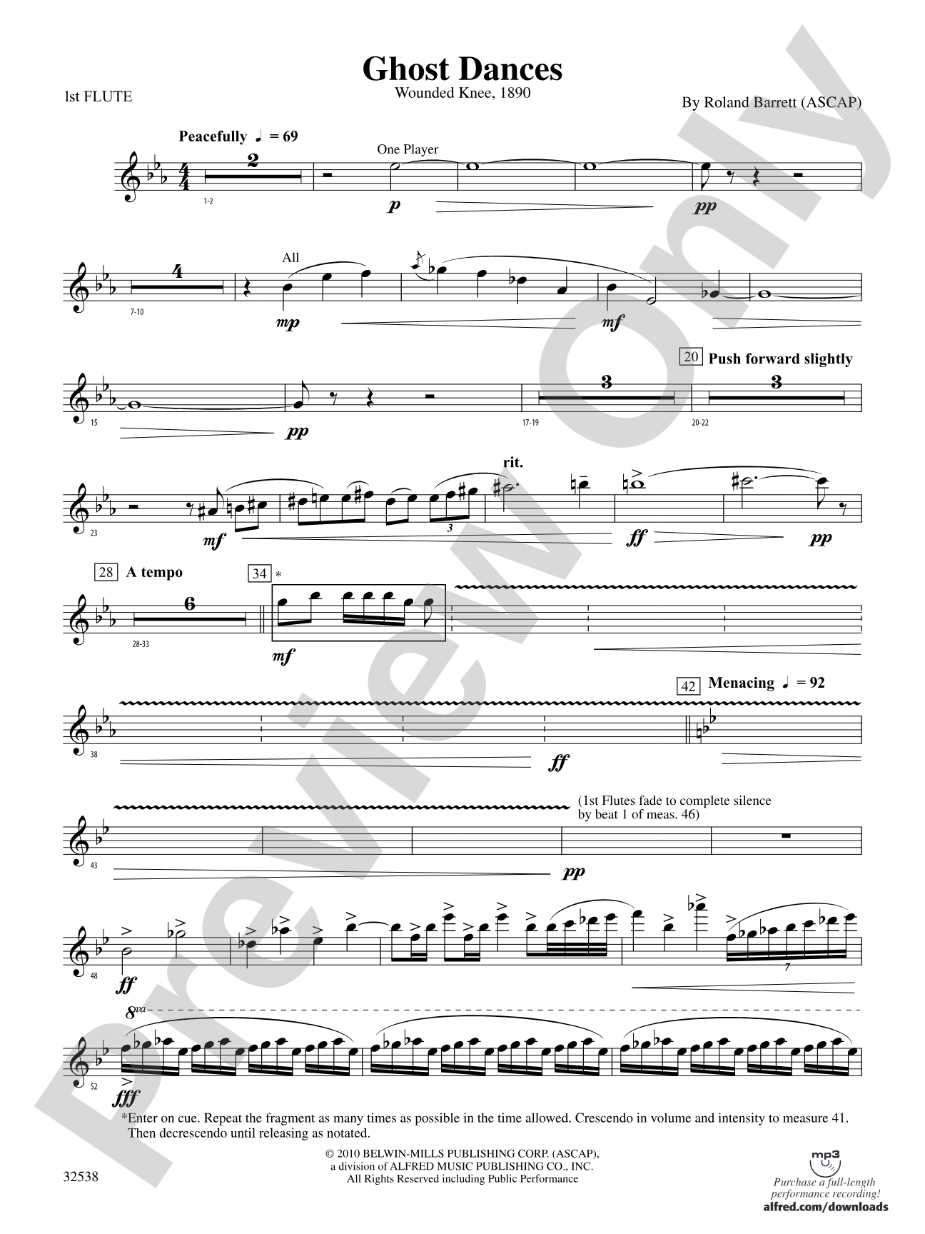Ghost Dances: Flute