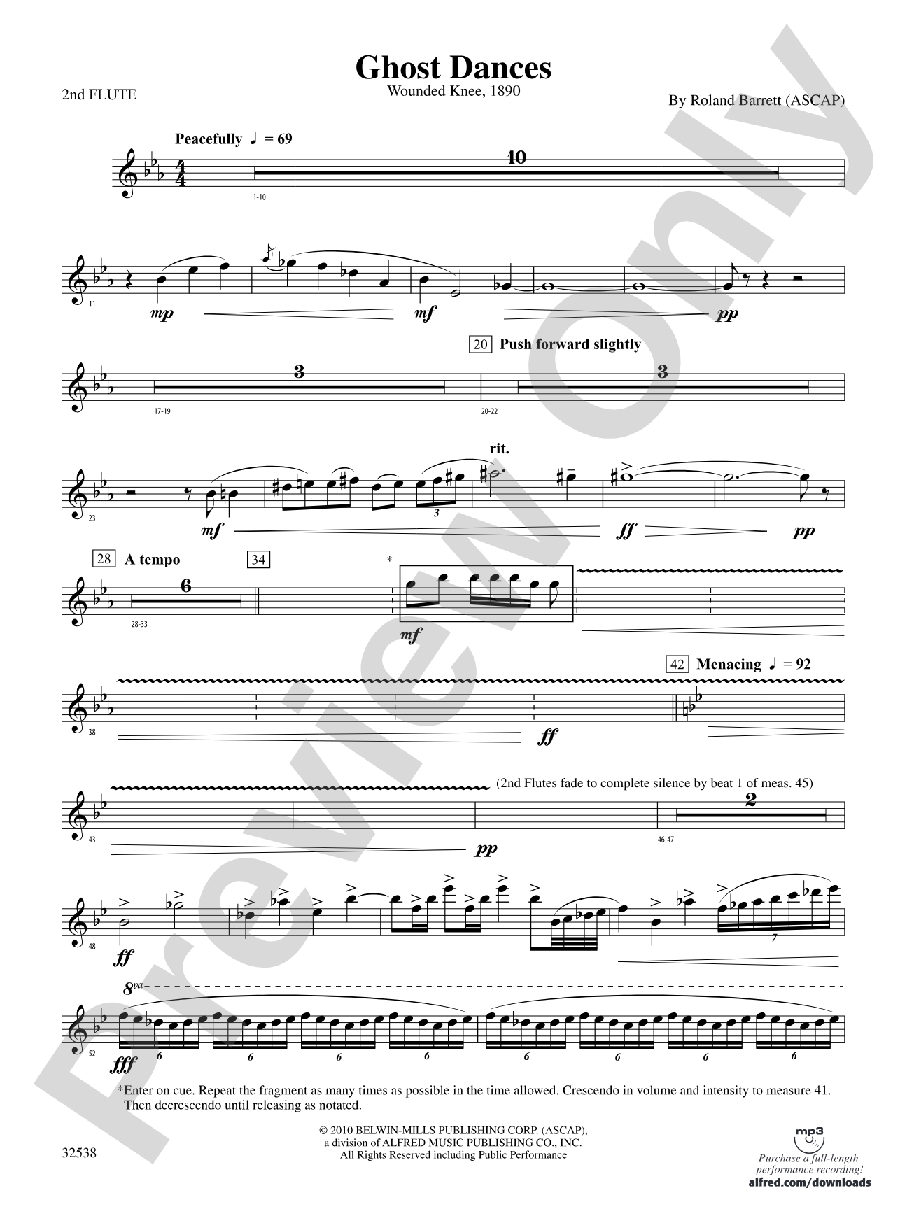 Ghost Dances: 2nd Flute
