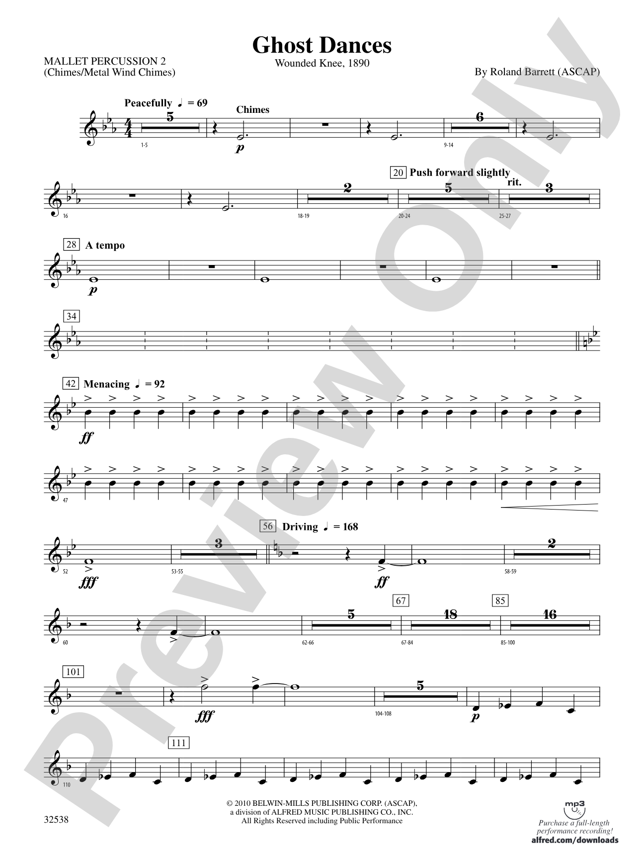 Ghost Dances: 2nd Mallet Percussion