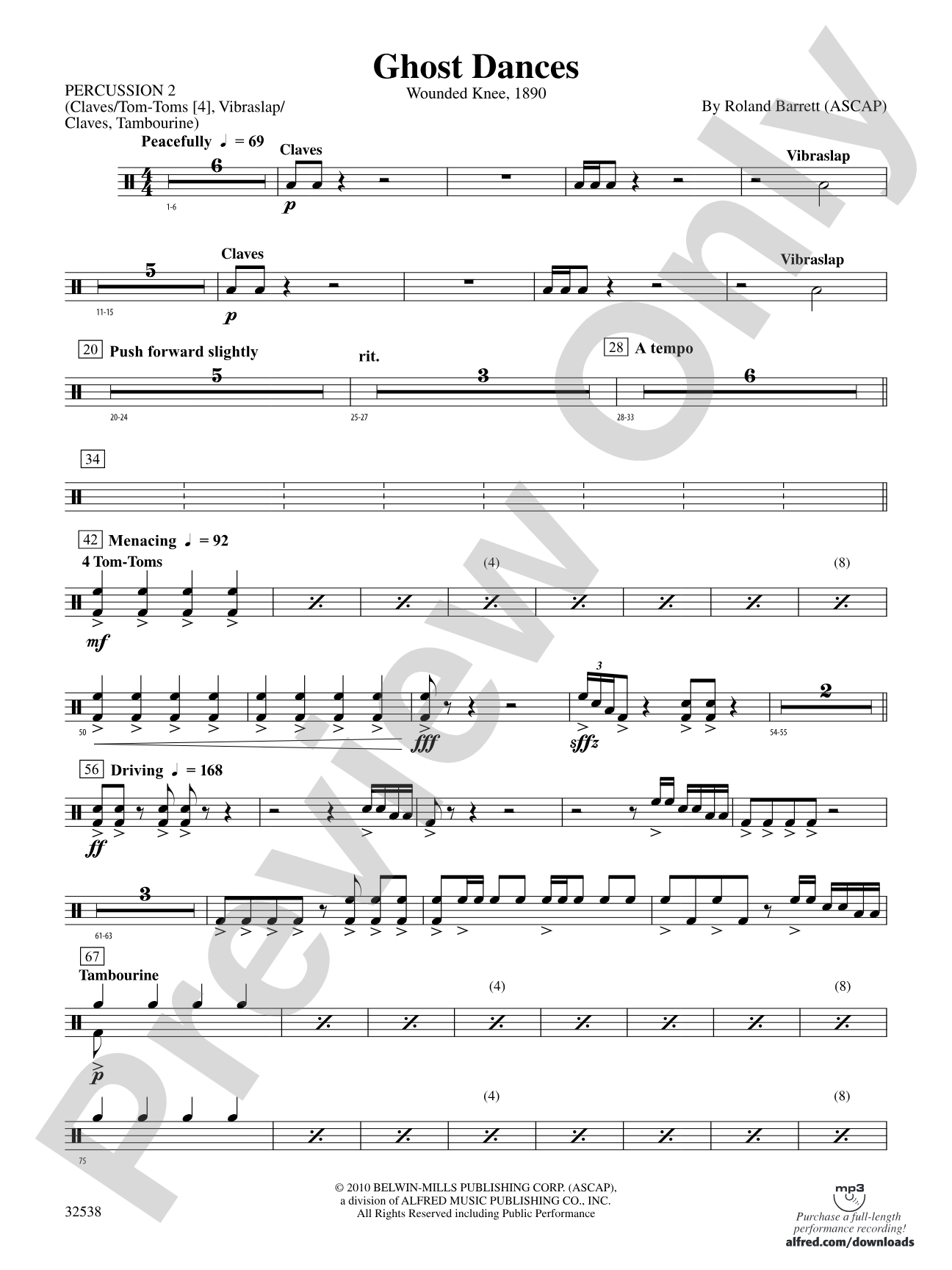 Ghost Dances: 2nd Percussion