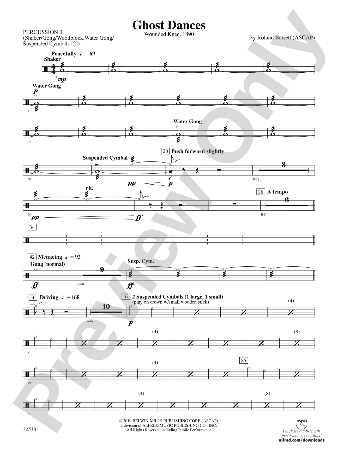 Ghost Dances: 3rd Percussion