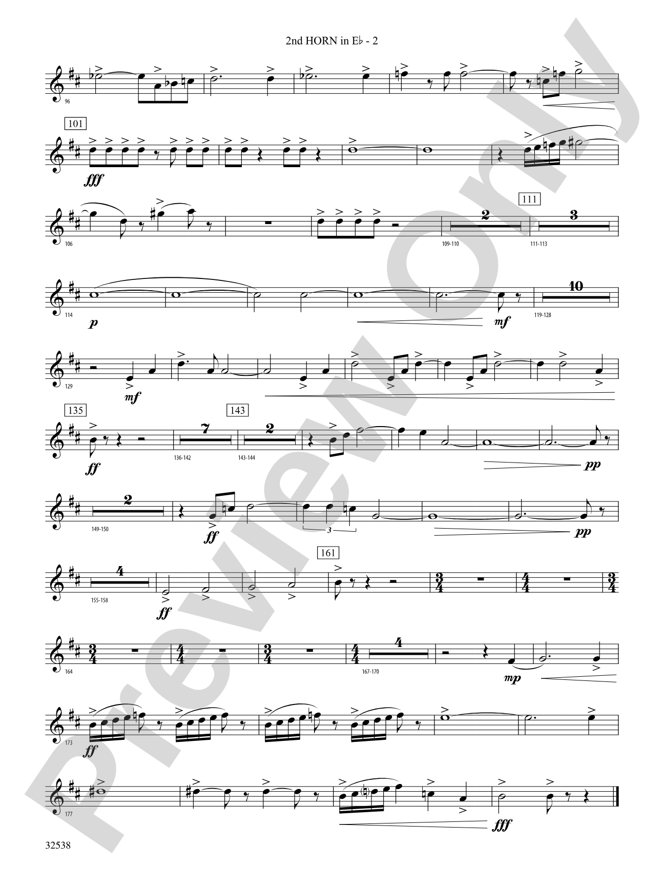Ghost Dances: (wp) 2nd Horn in E-flat