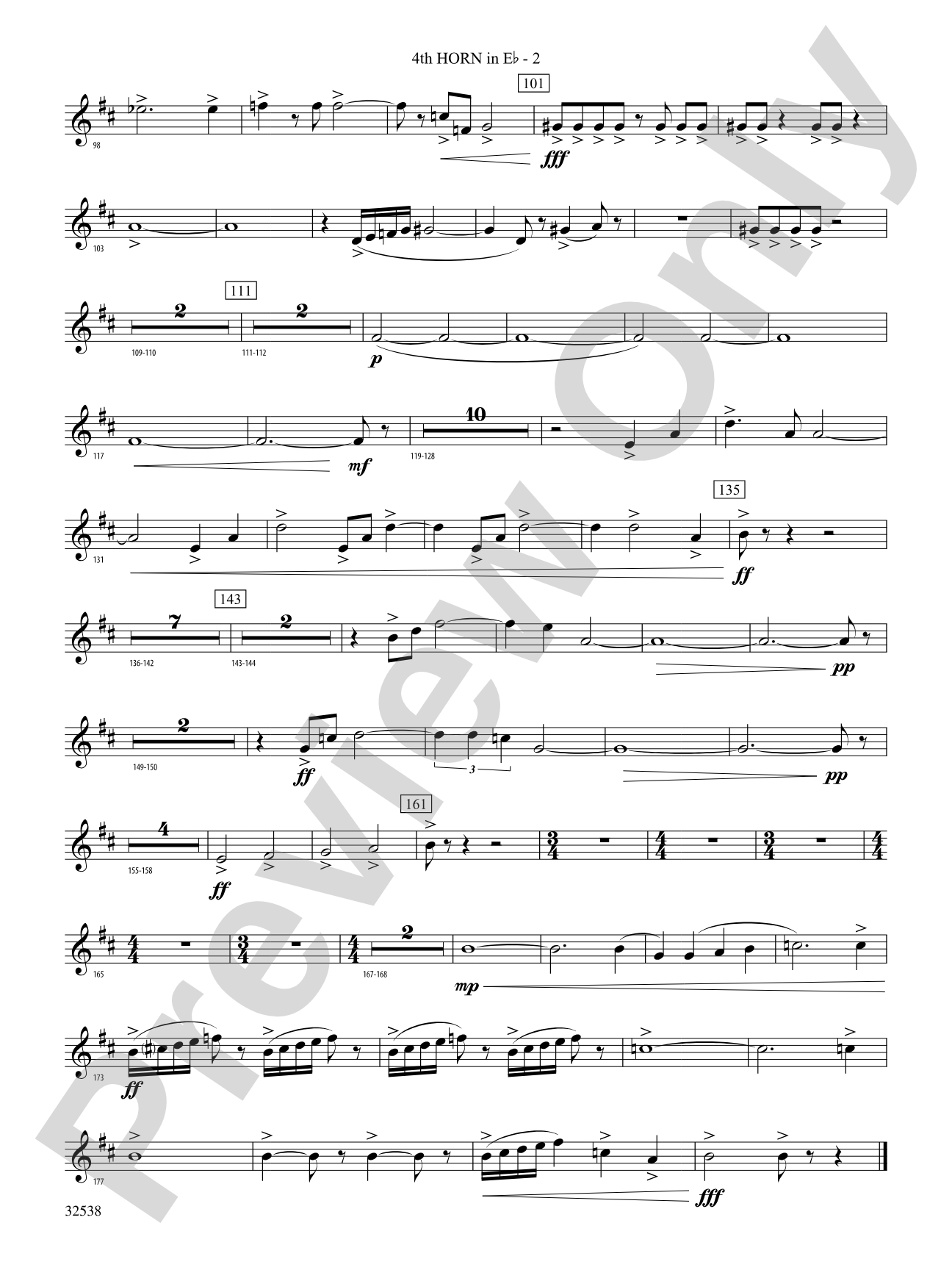 Ghost Dances: (wp) 4th Horn in E-flat