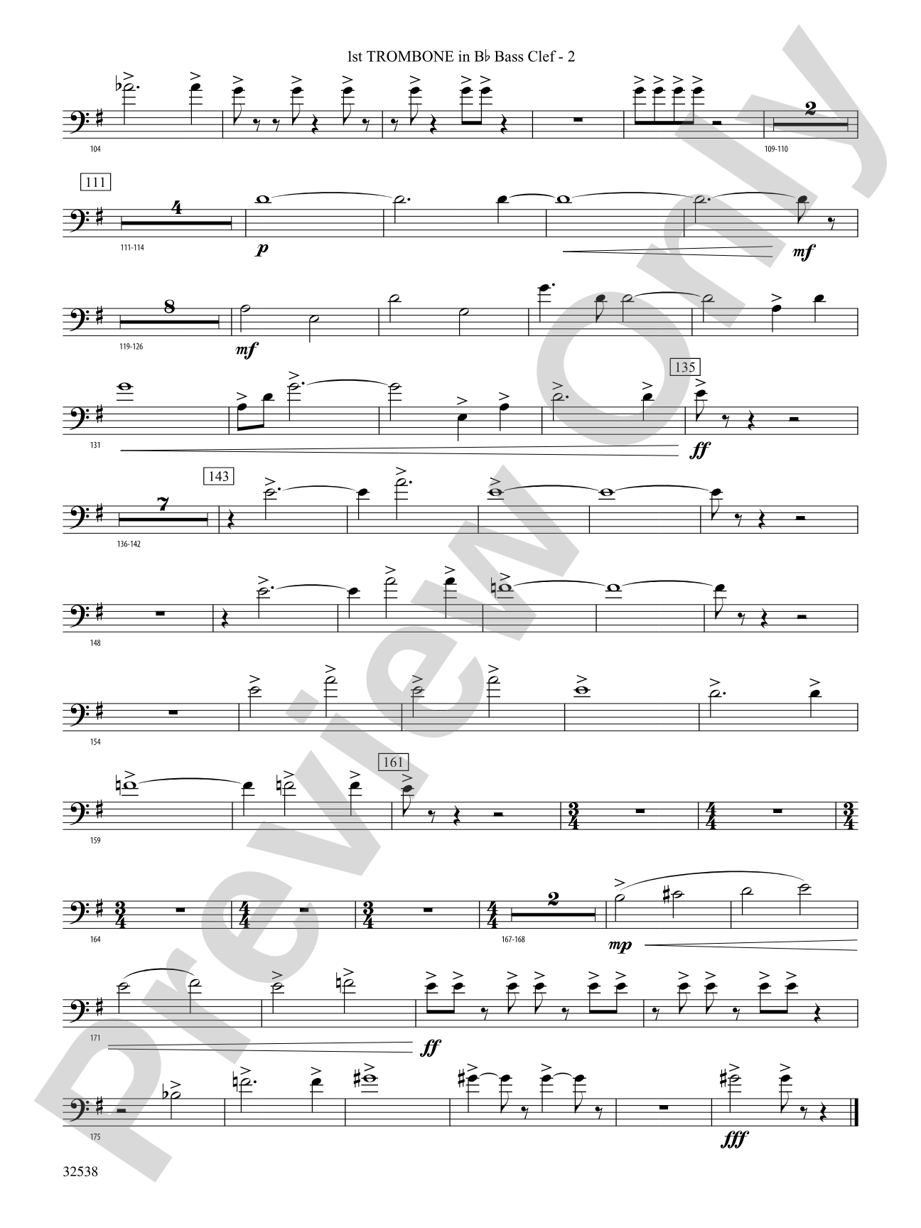 Ghost Dances: (wp) 1st B-flat Trombone B.C.