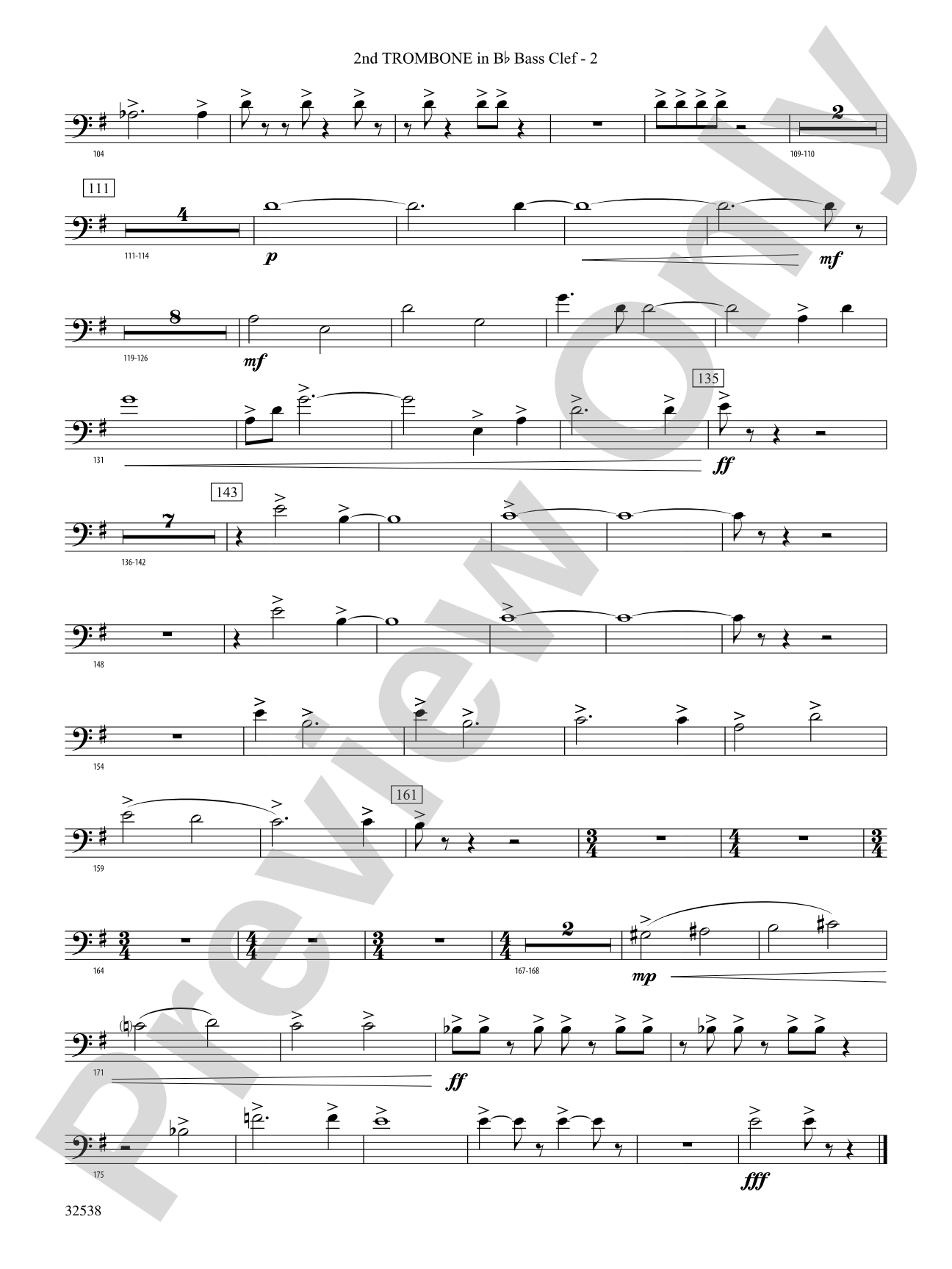 Ghost Dances: (wp) 2nd B-flat Trombone B.C.