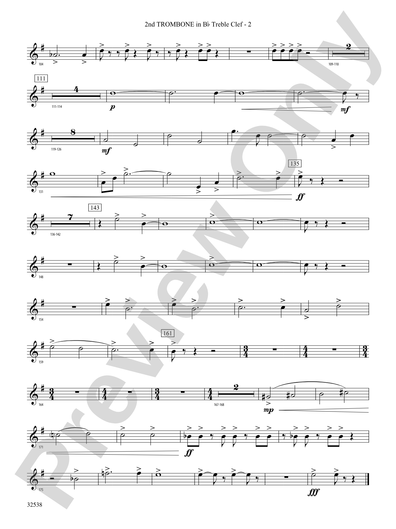 Ghost Dances: (wp) 2nd B-flat Trombone T.C.