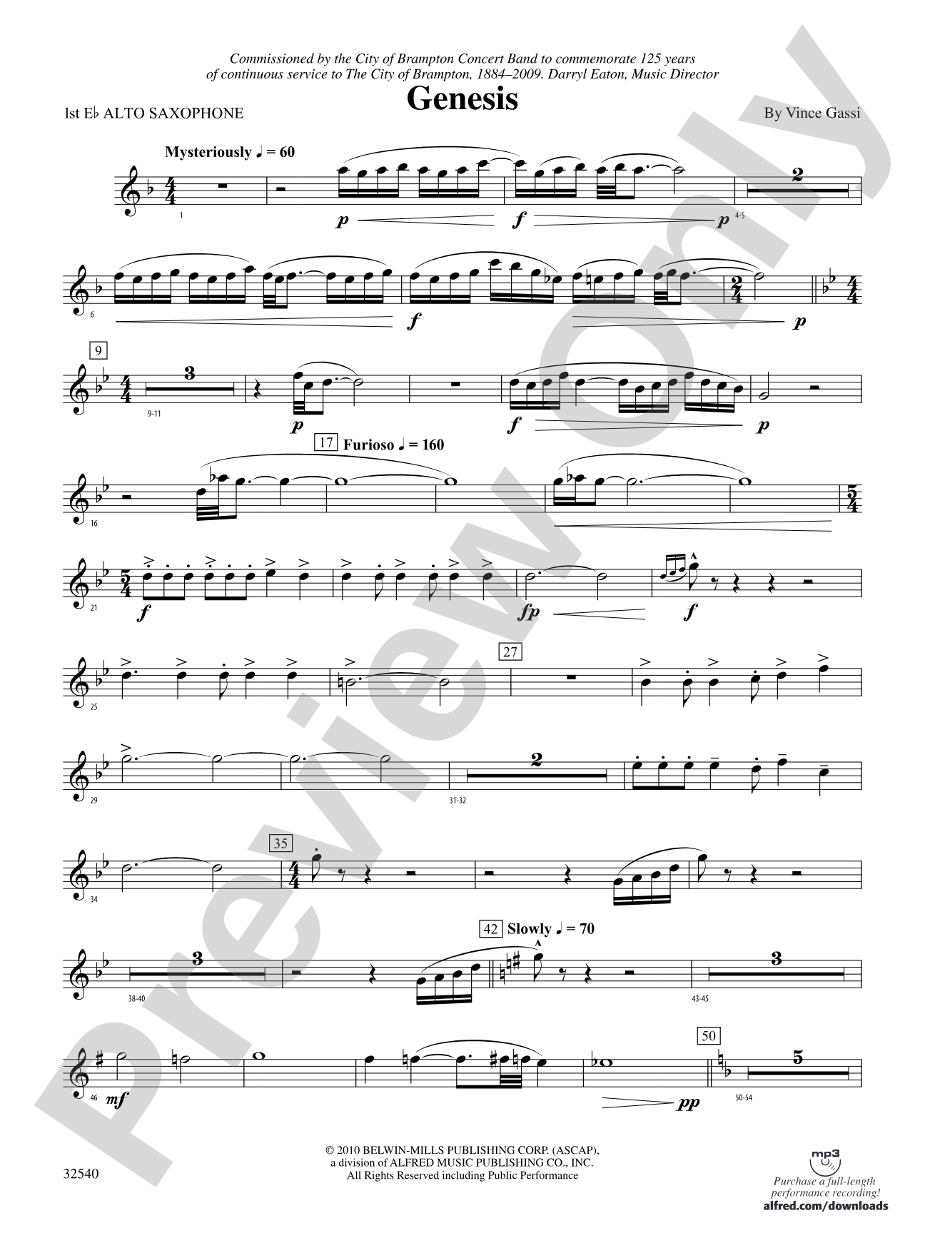 Genesis: E-flat Alto Saxophone