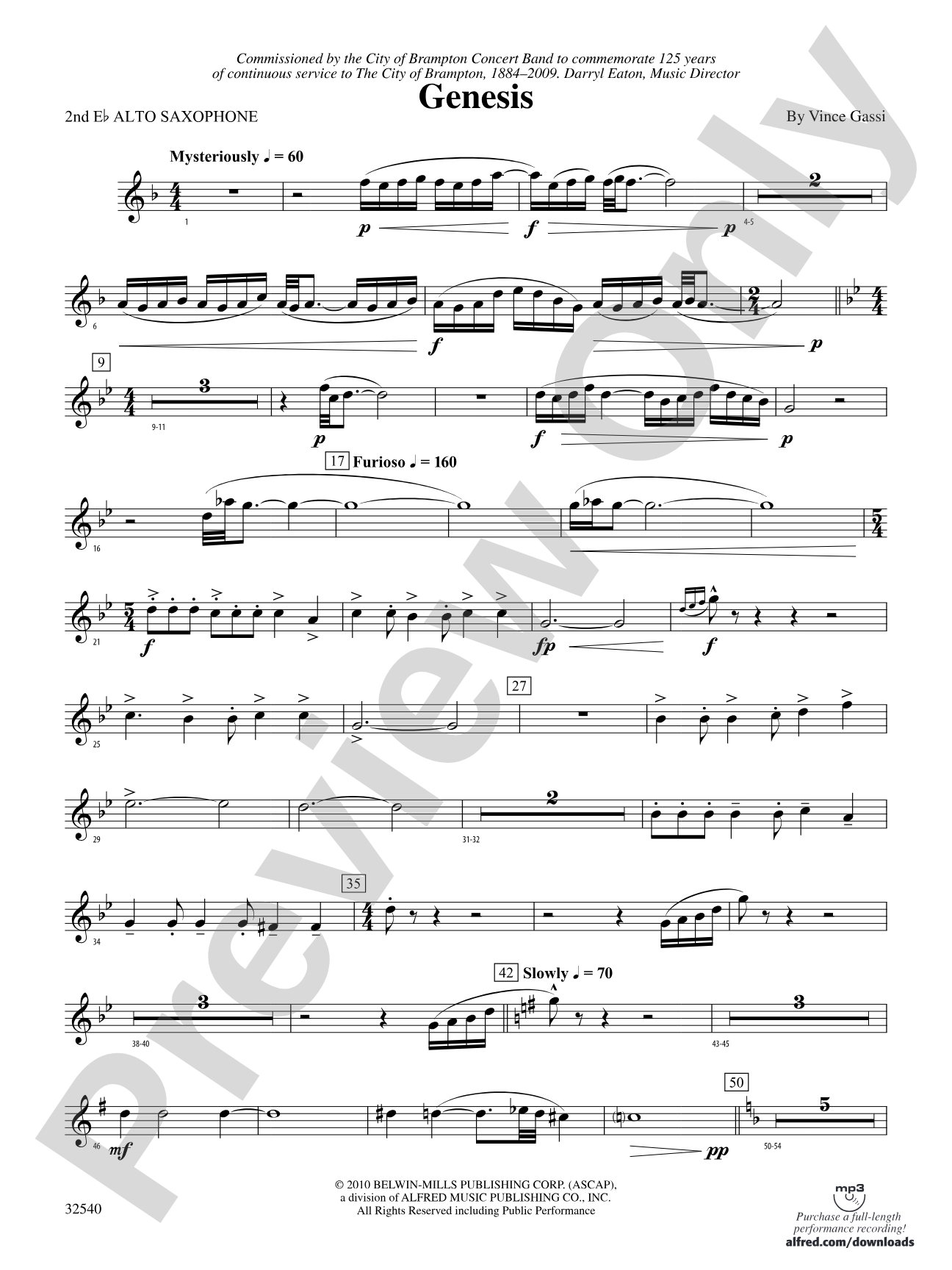 Genesis: 2nd E-flat Alto Saxophone