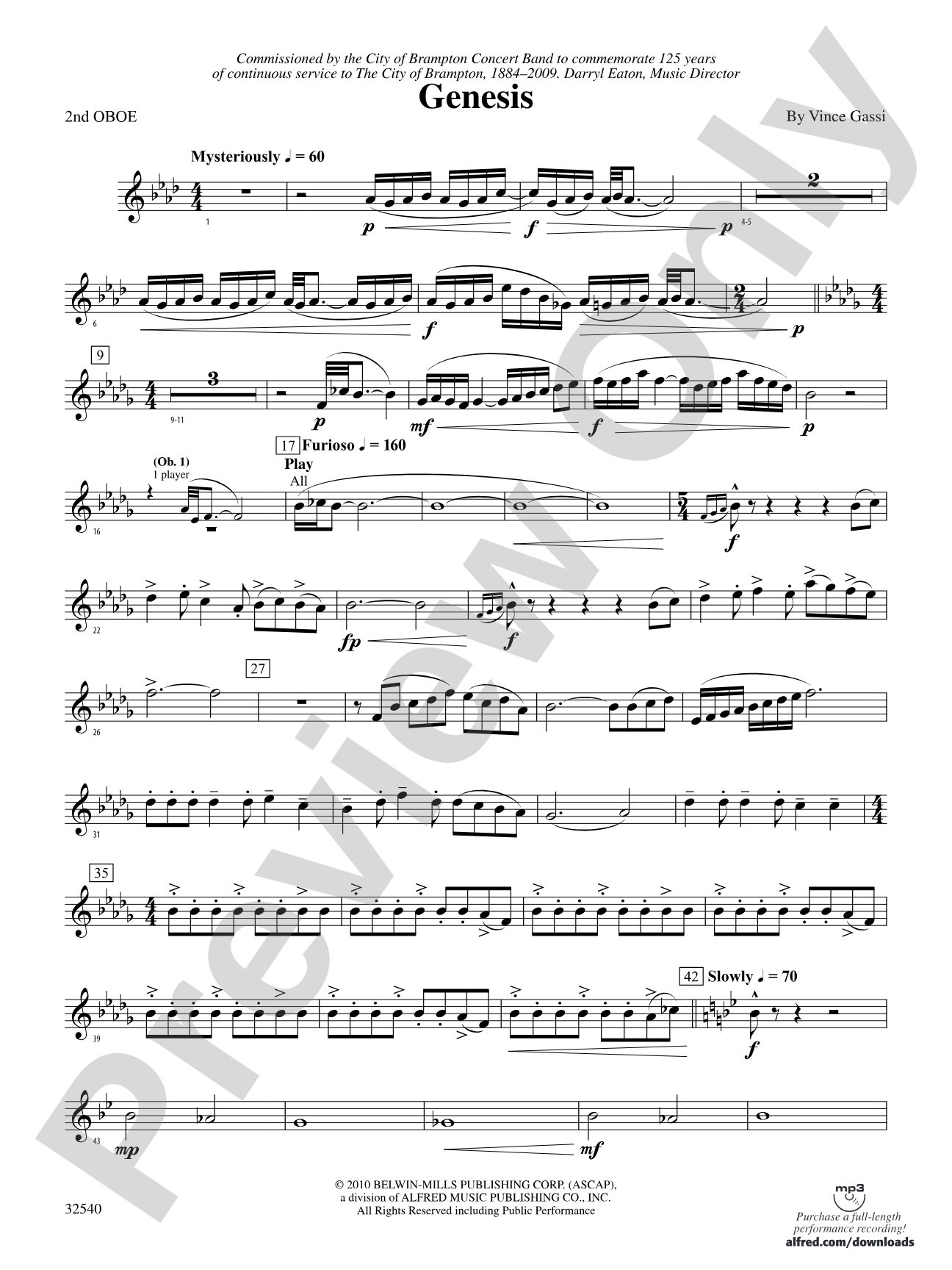 Genesis: 2nd Oboe