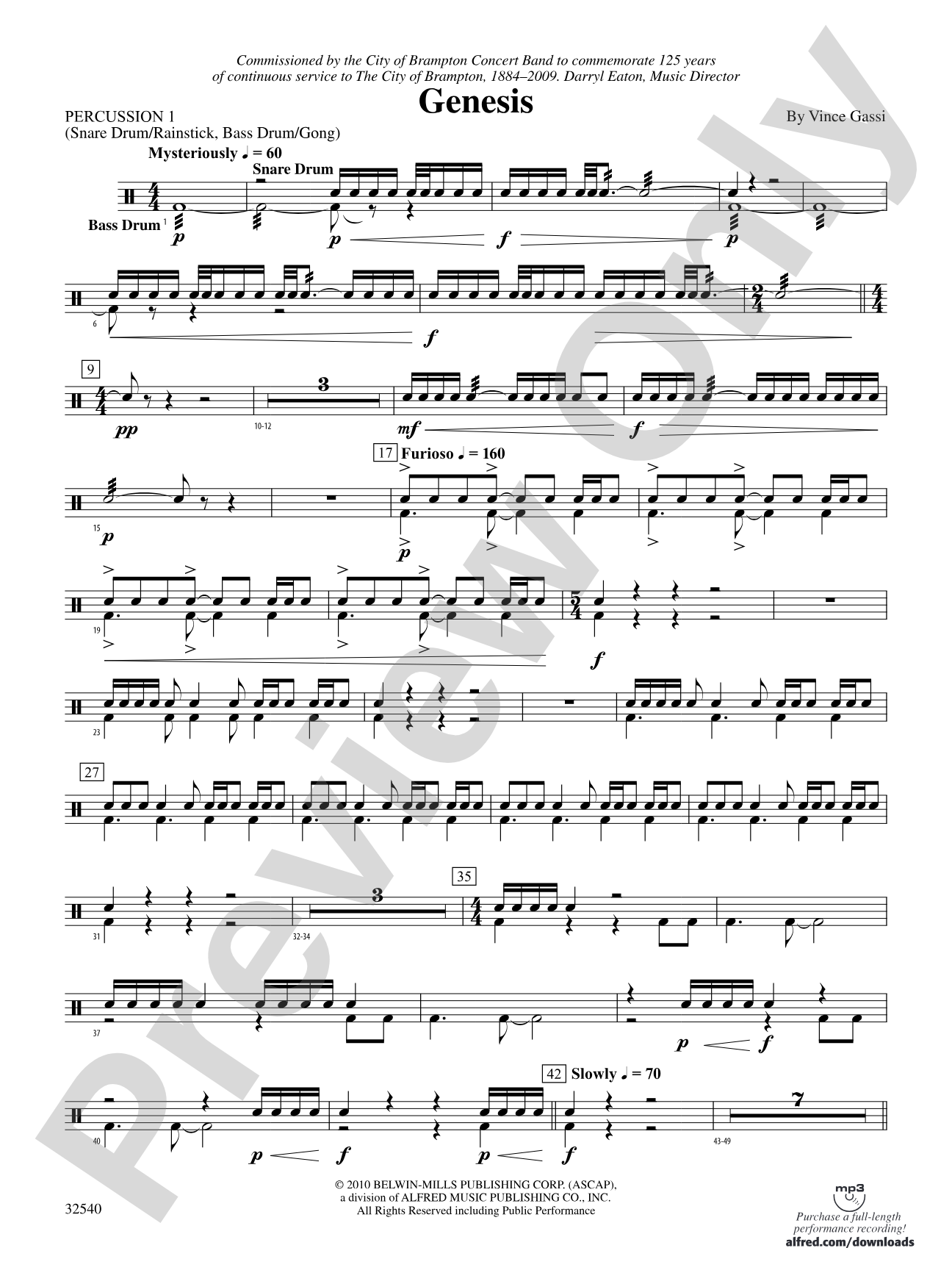 Genesis: 1st Percussion