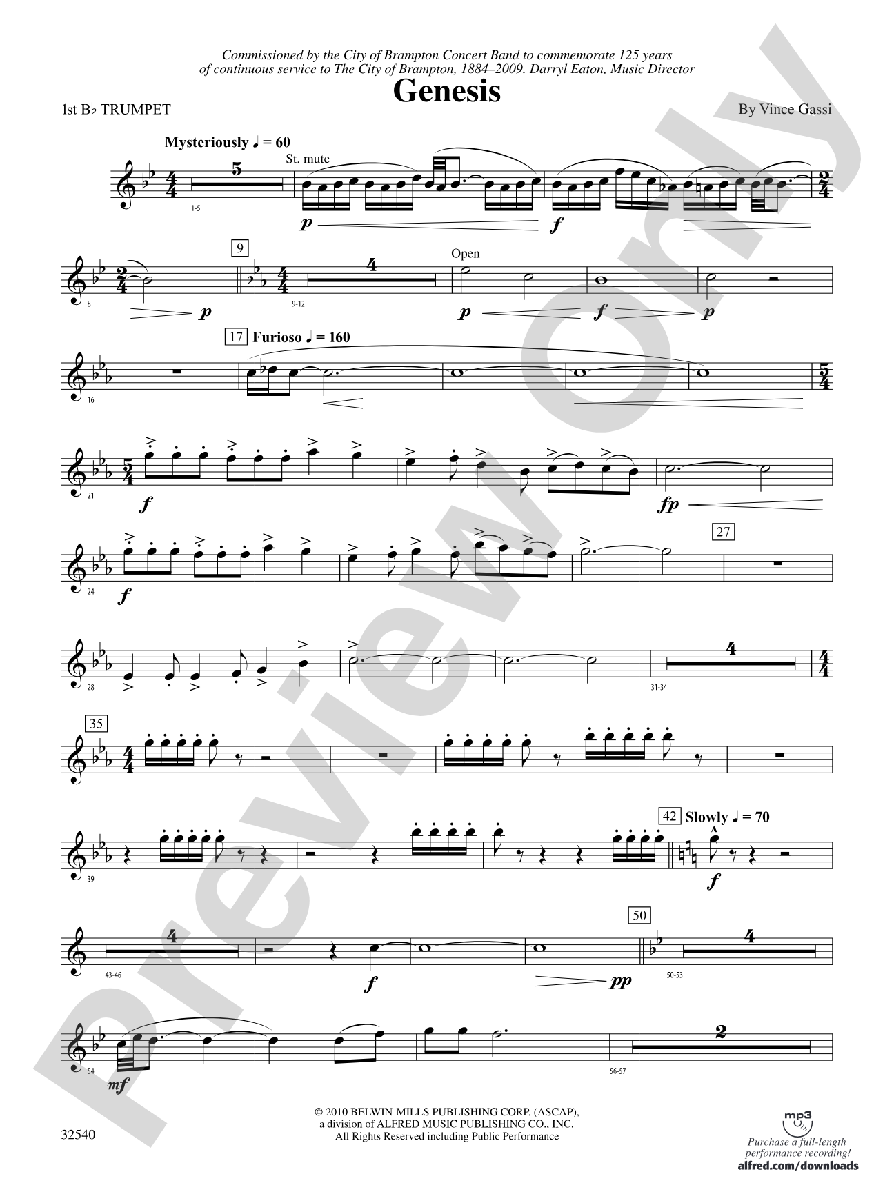 Genesis: 1st B-flat Trumpet