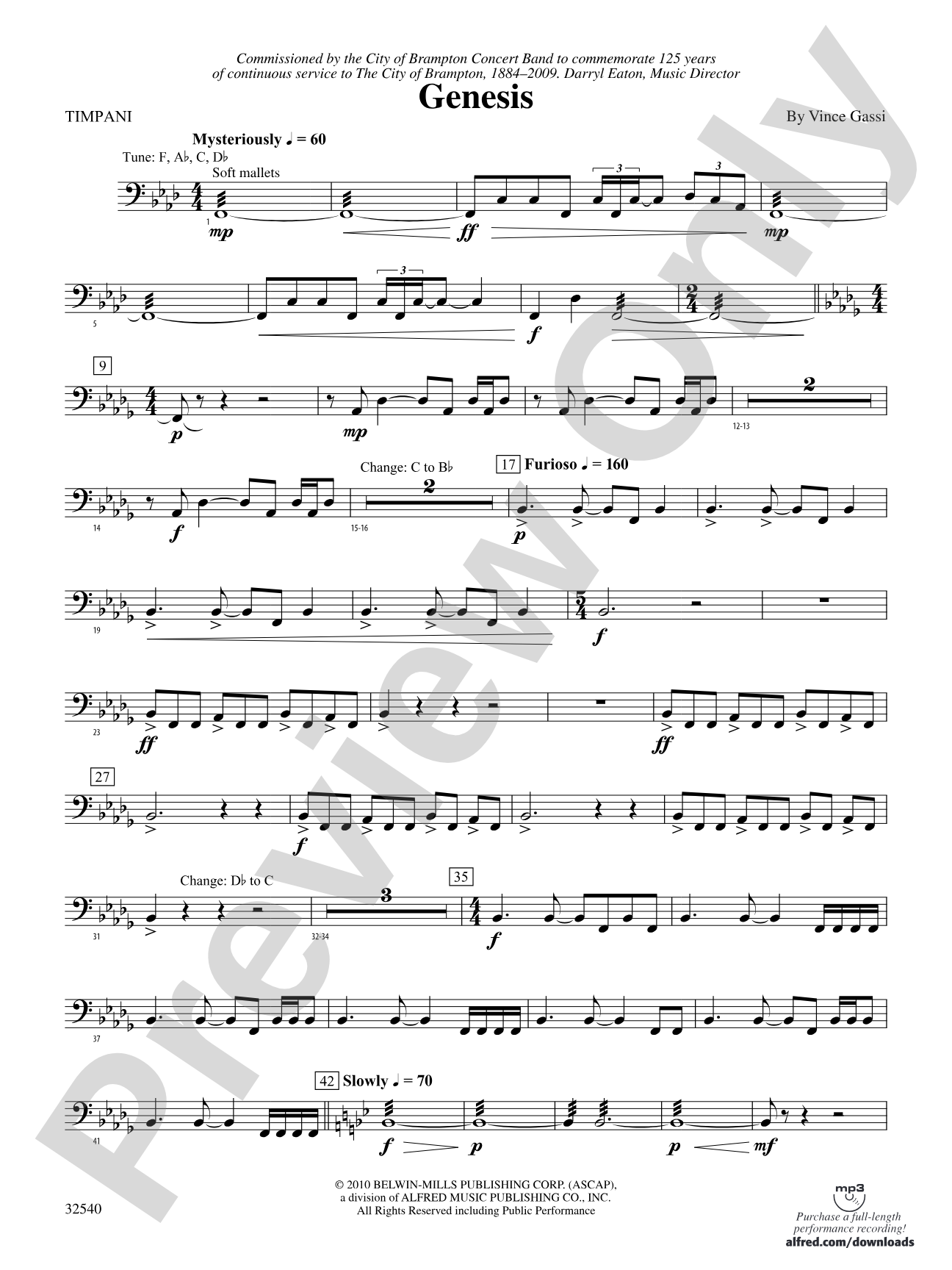 Genesis: Timpani