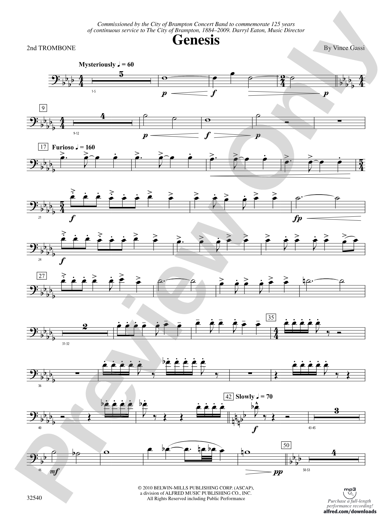 Genesis: 2nd Trombone